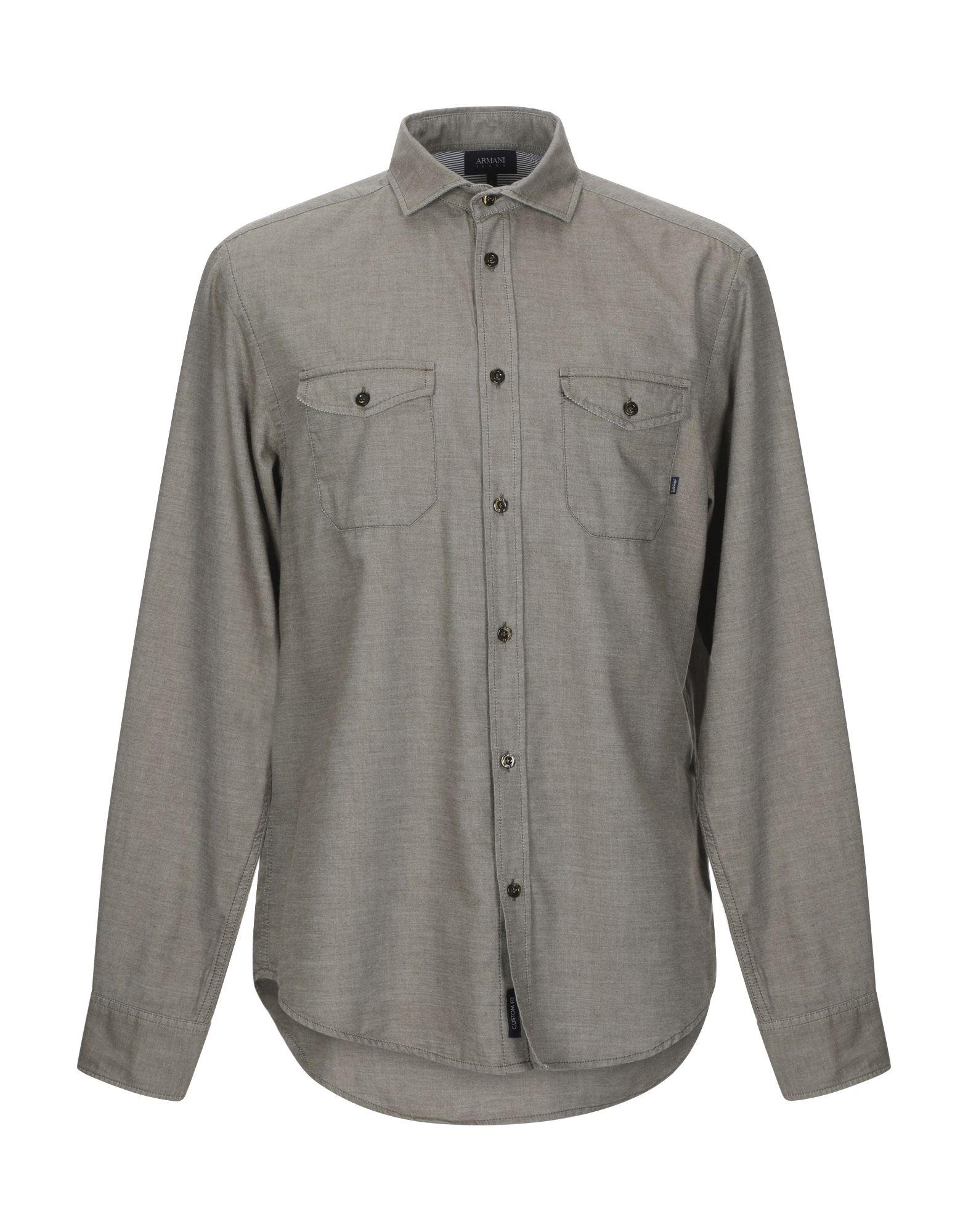 Armani Jeans Flannel Shirt in Military Green (Gray) for Men - Lyst