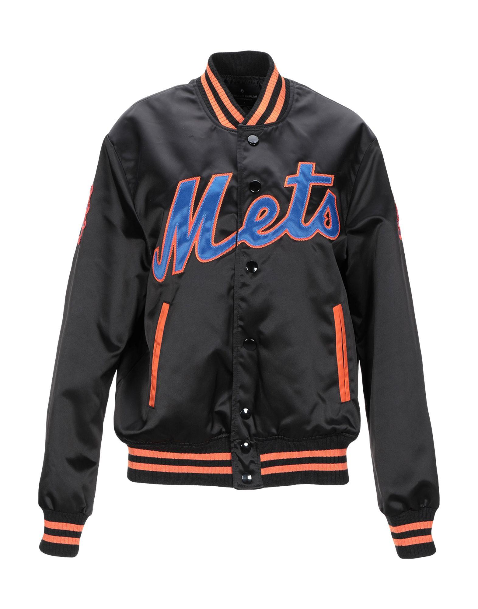 Marcelo Burlon Synthetic Jacket in Black - Lyst