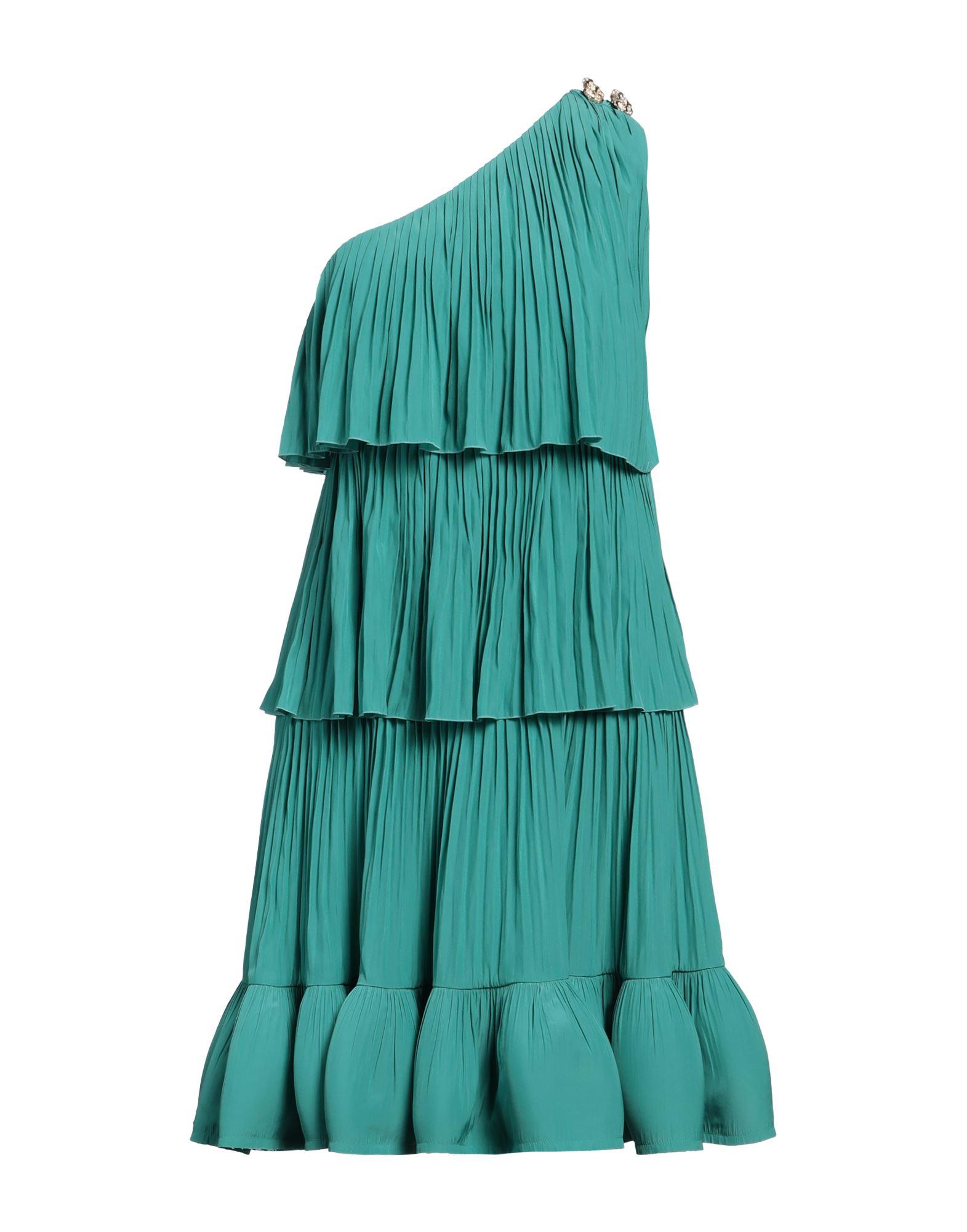 lanvin green one shoulder dress Lanvin Flared-Hem One-Shoulder Gown UFO No More