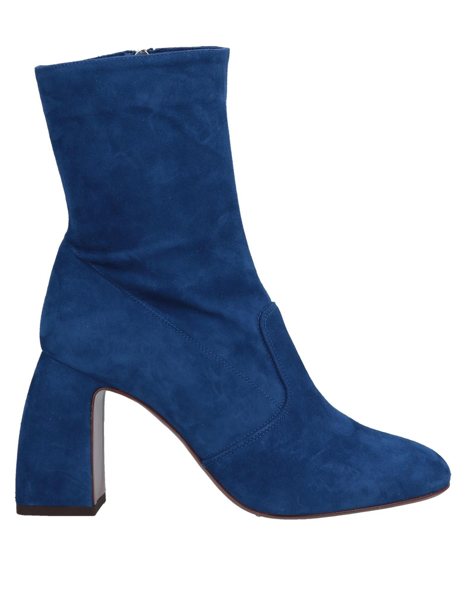 L'Autre Chose Suede Ankle Boots in Bright Blue (Blue) - Lyst