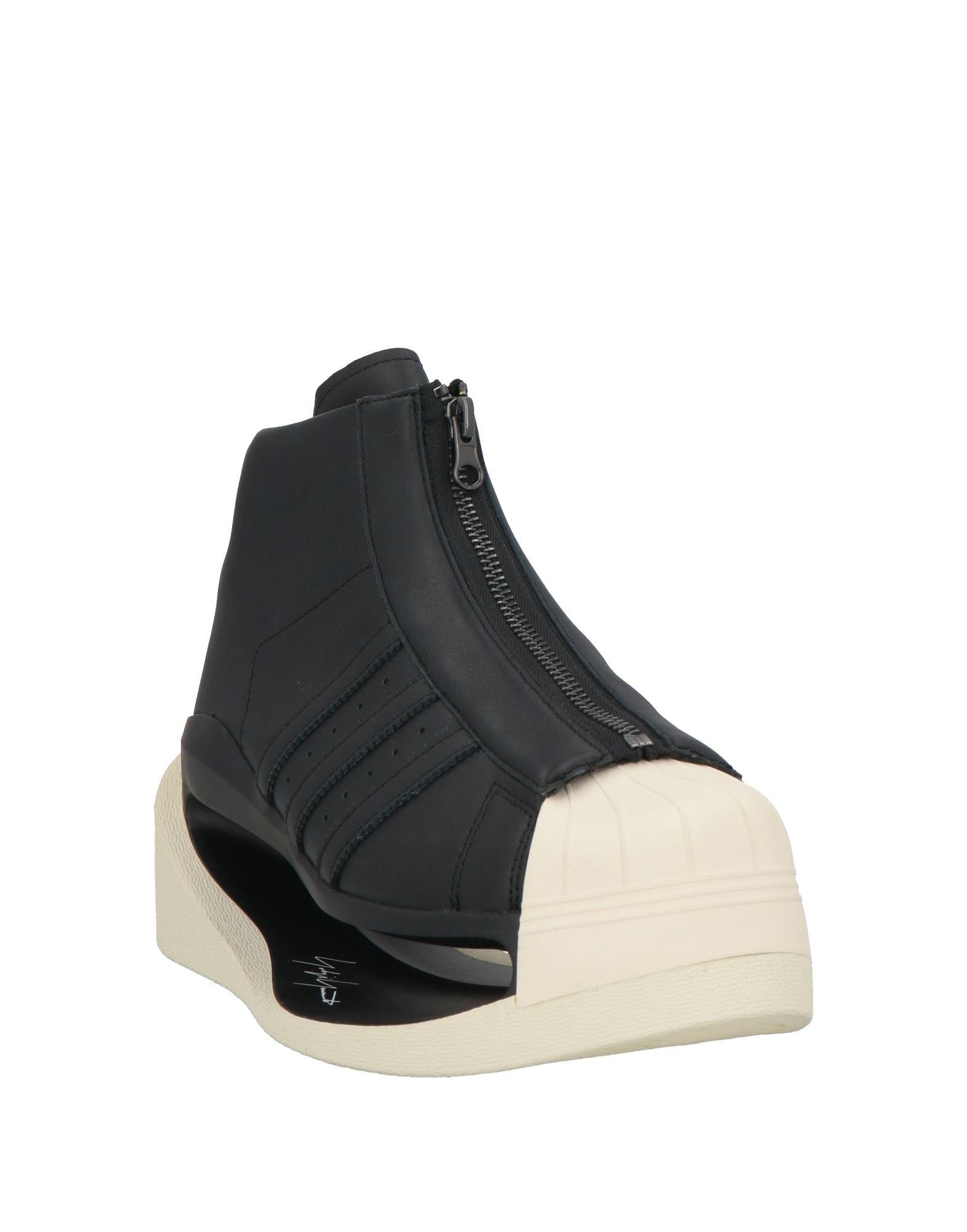Y 3 Leather Wedge Sneakers in Black Lyst