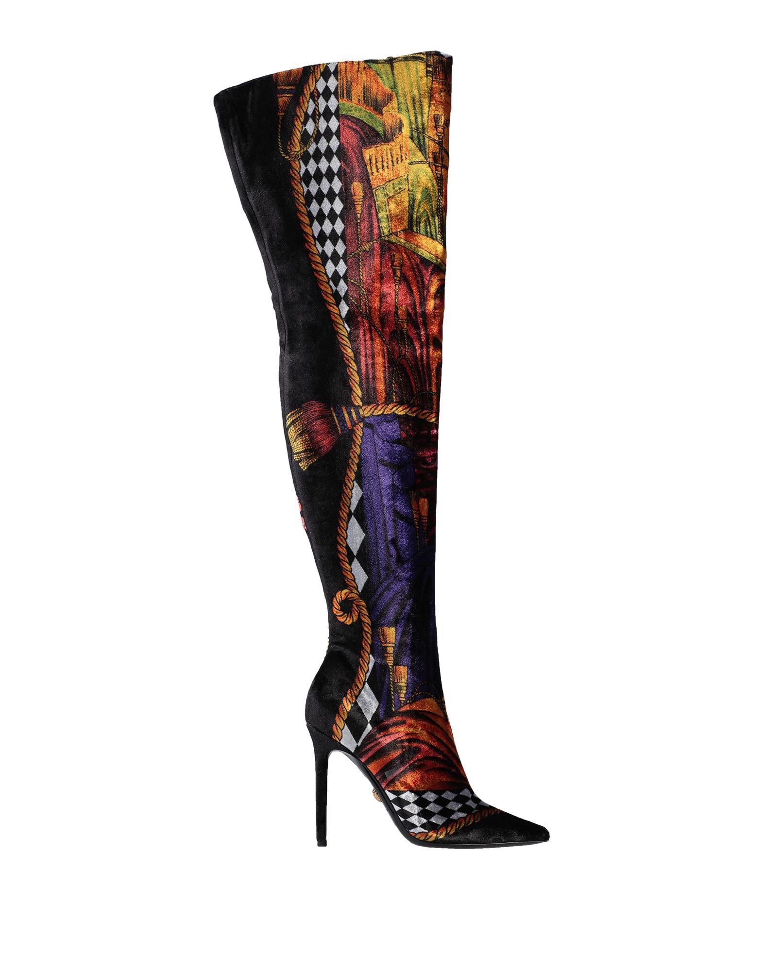 Versace Boots in Purple | Lyst