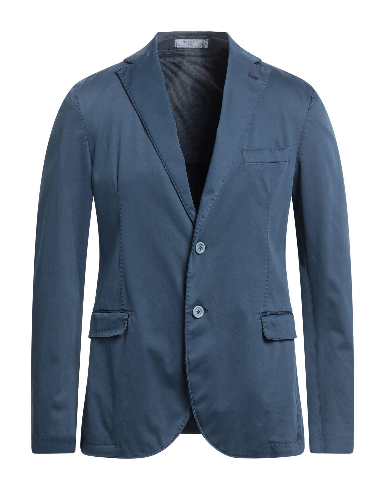 Manuel Ritz Suit Jacket in Blue for Men | Lyst