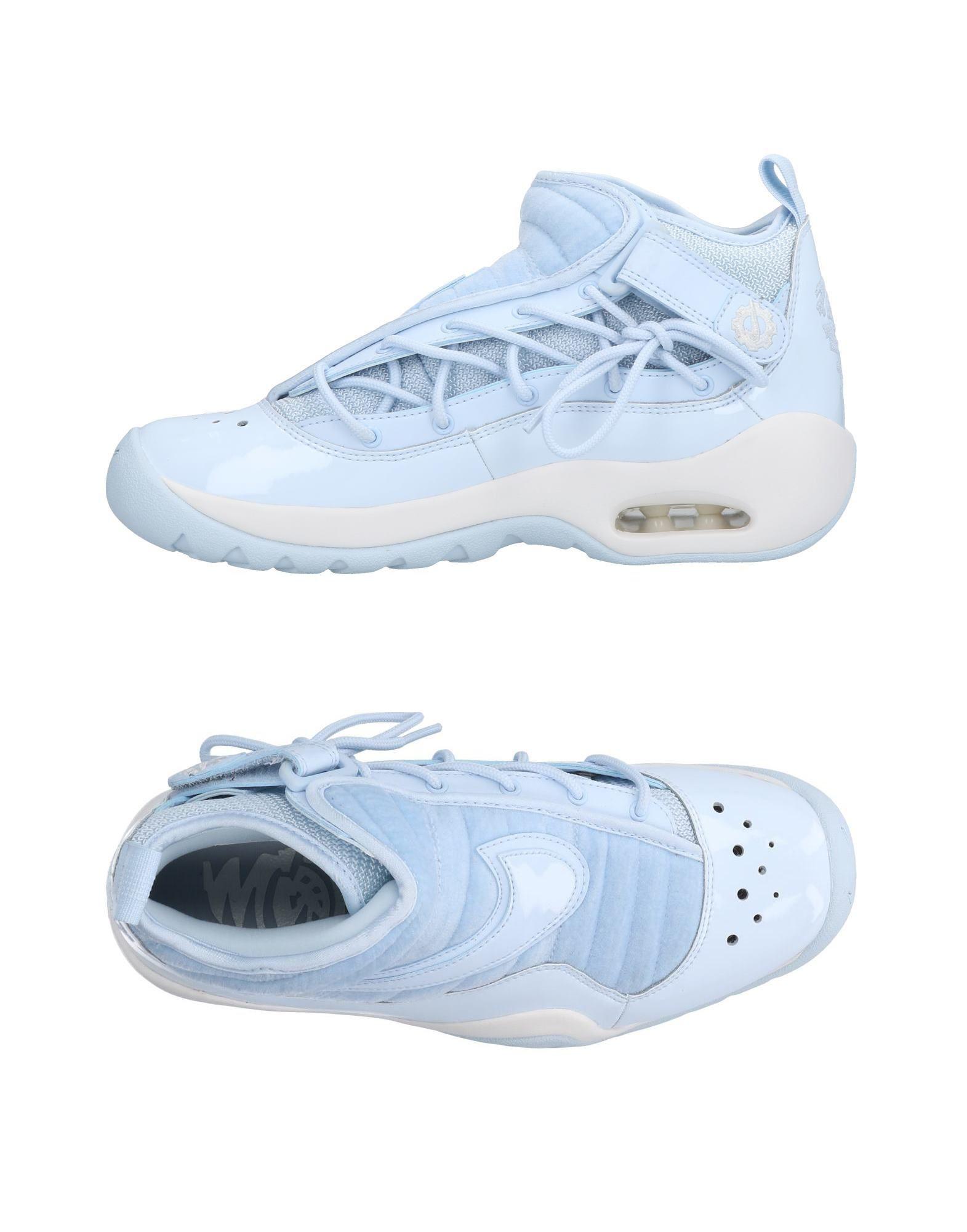 light blue nike high top shoes