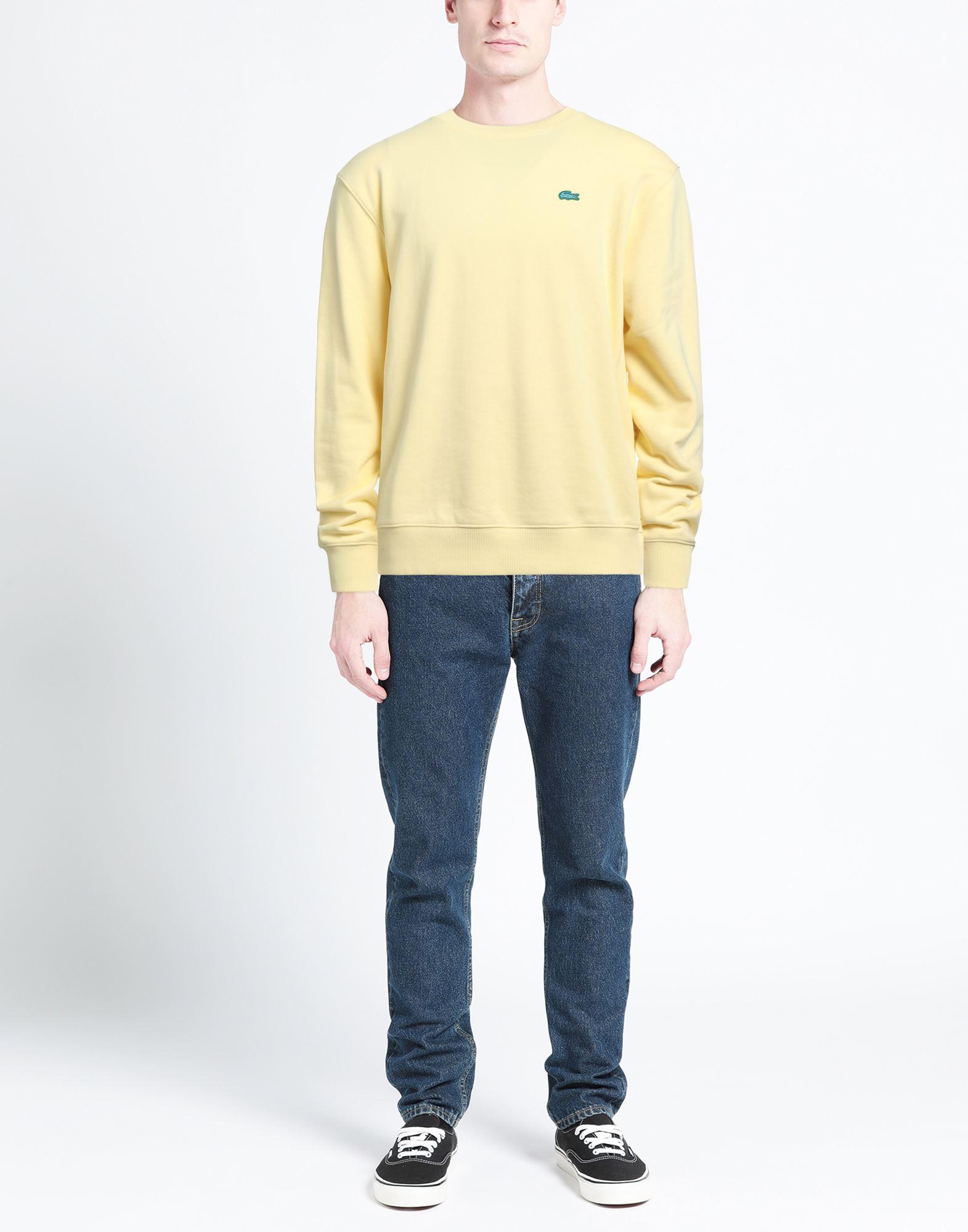 Lacoste sweatshirt yellow sales