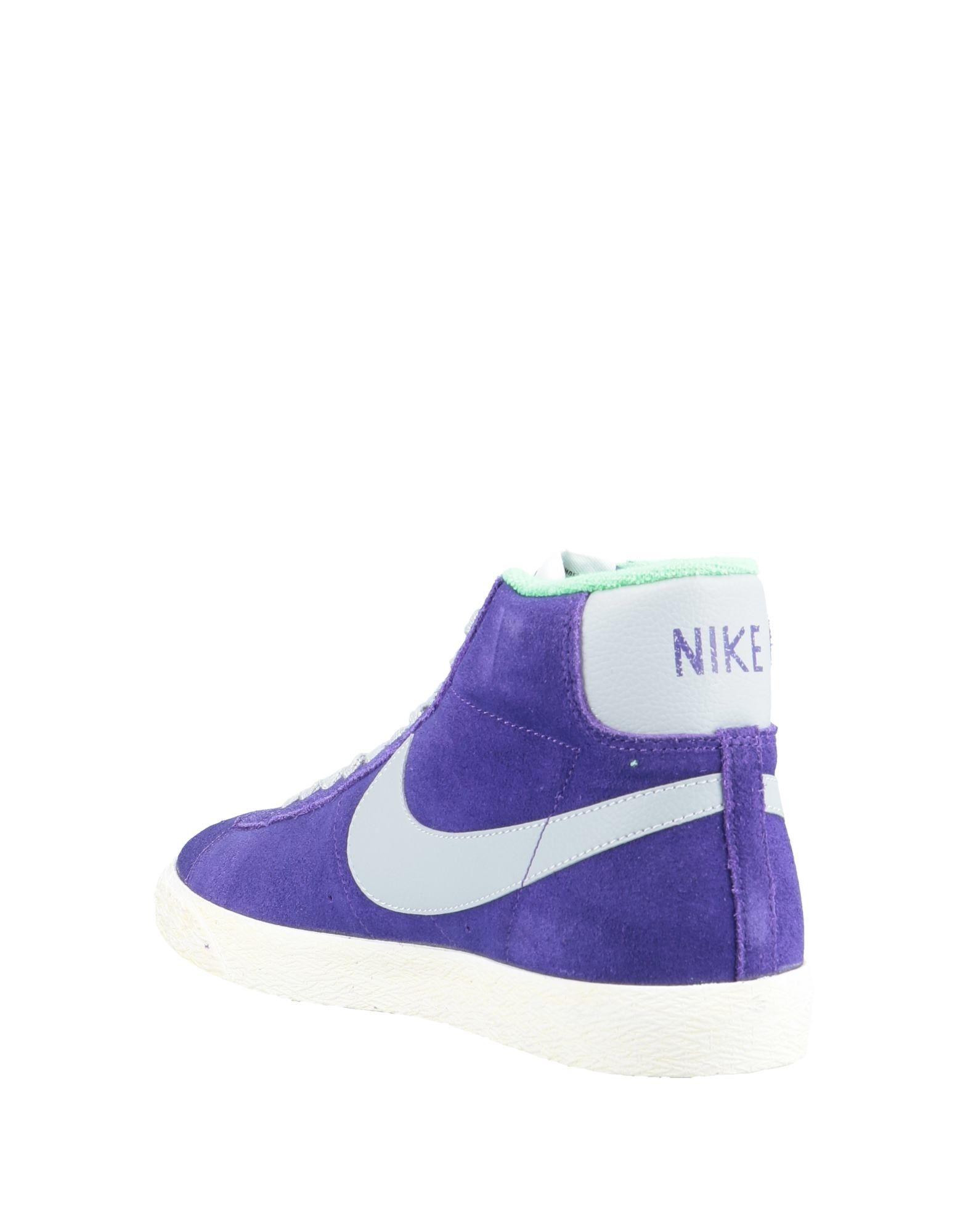 blue and purple nike high tops