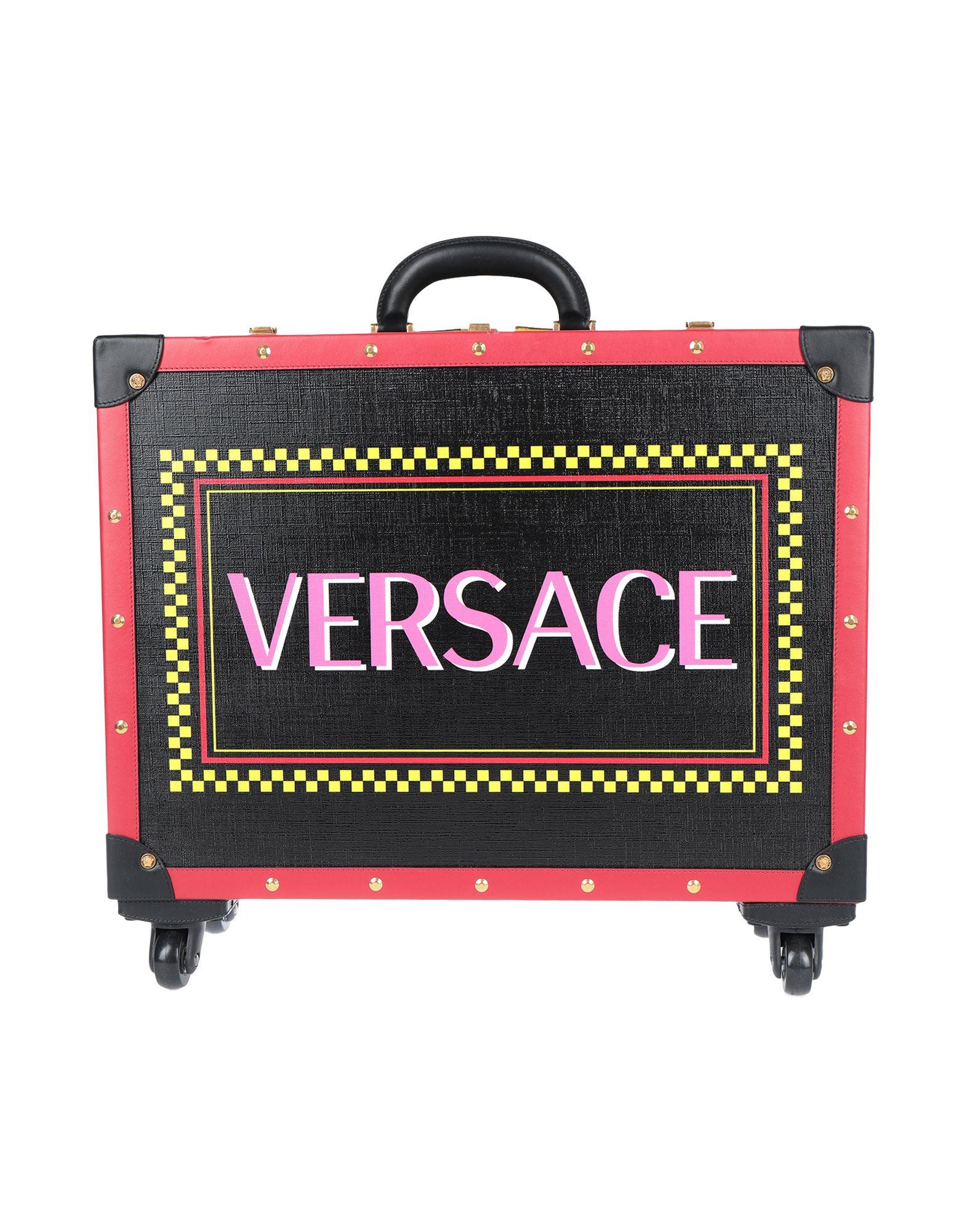 Versace Wheeled Luggage in Black | Lyst