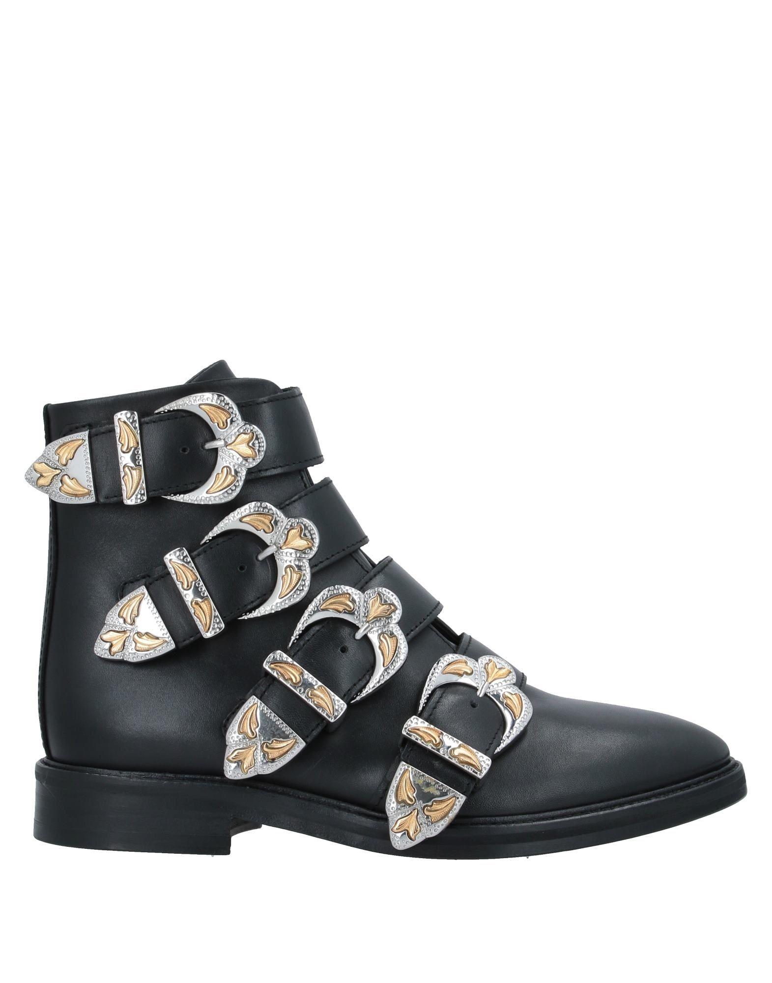 Maje Jackpot Buckled Leather Ankle Boots Black | Lyst