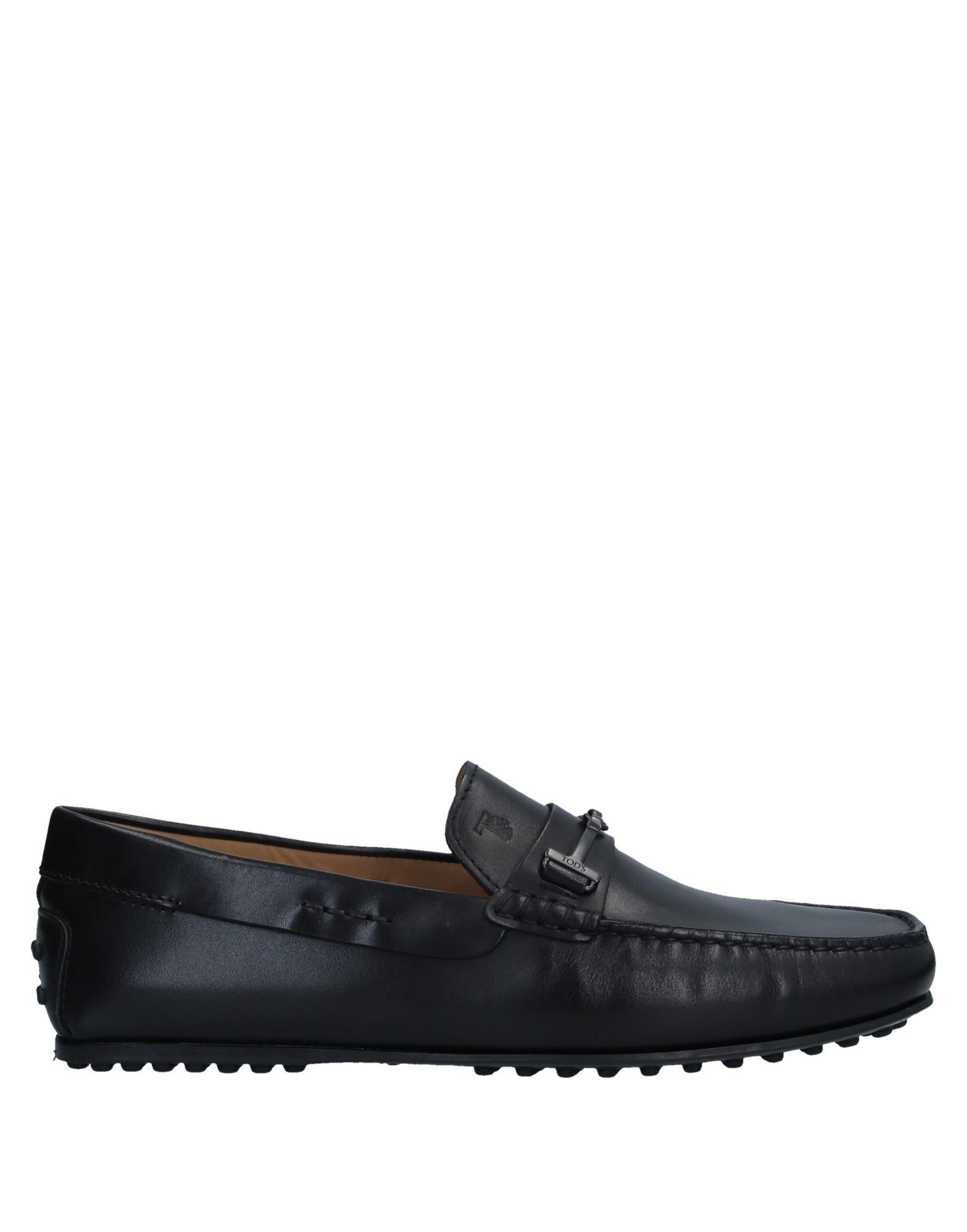 Tod's Leather Loafer in Black for Men Lyst