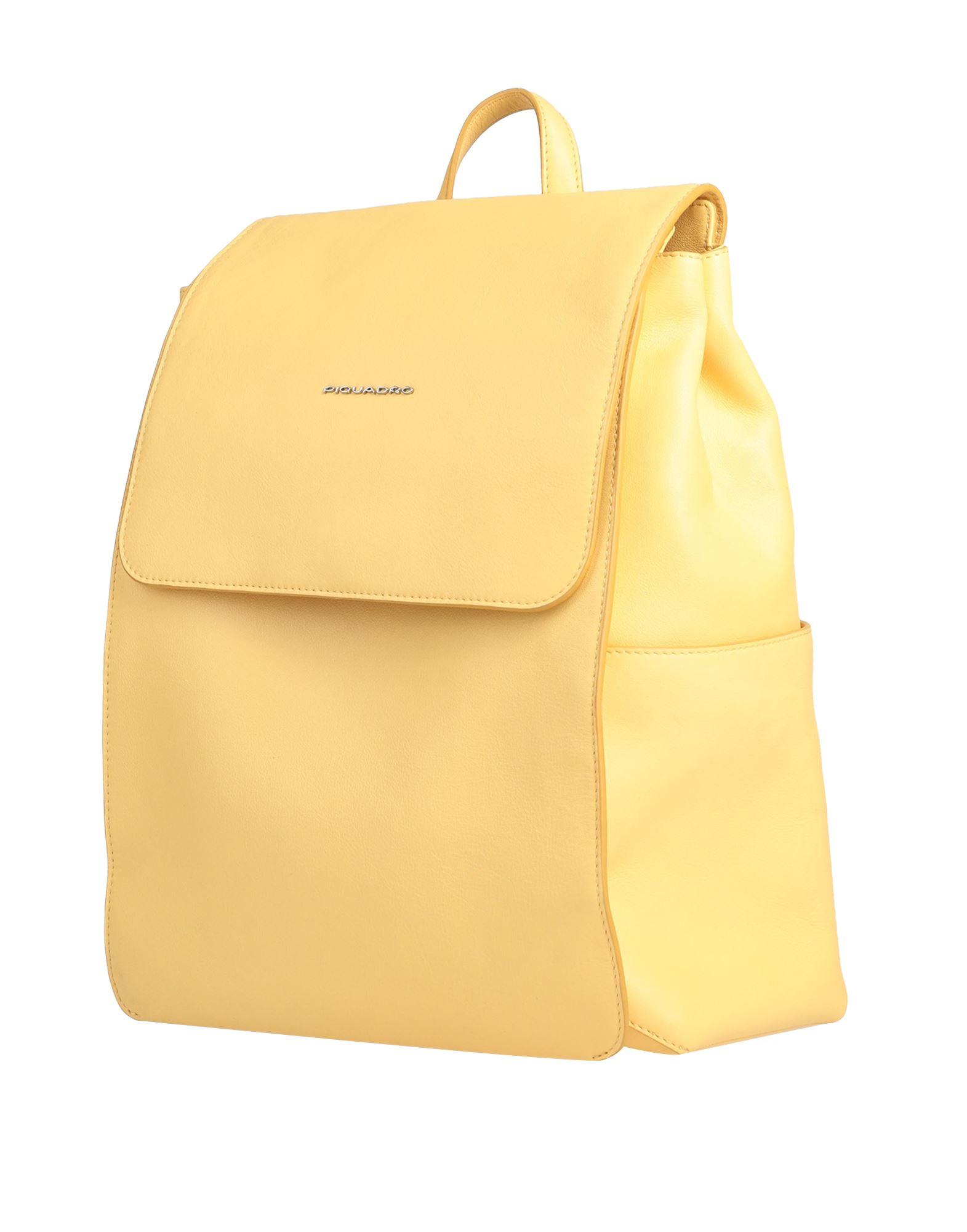 Piquadro Backpack in Yellow | Lyst