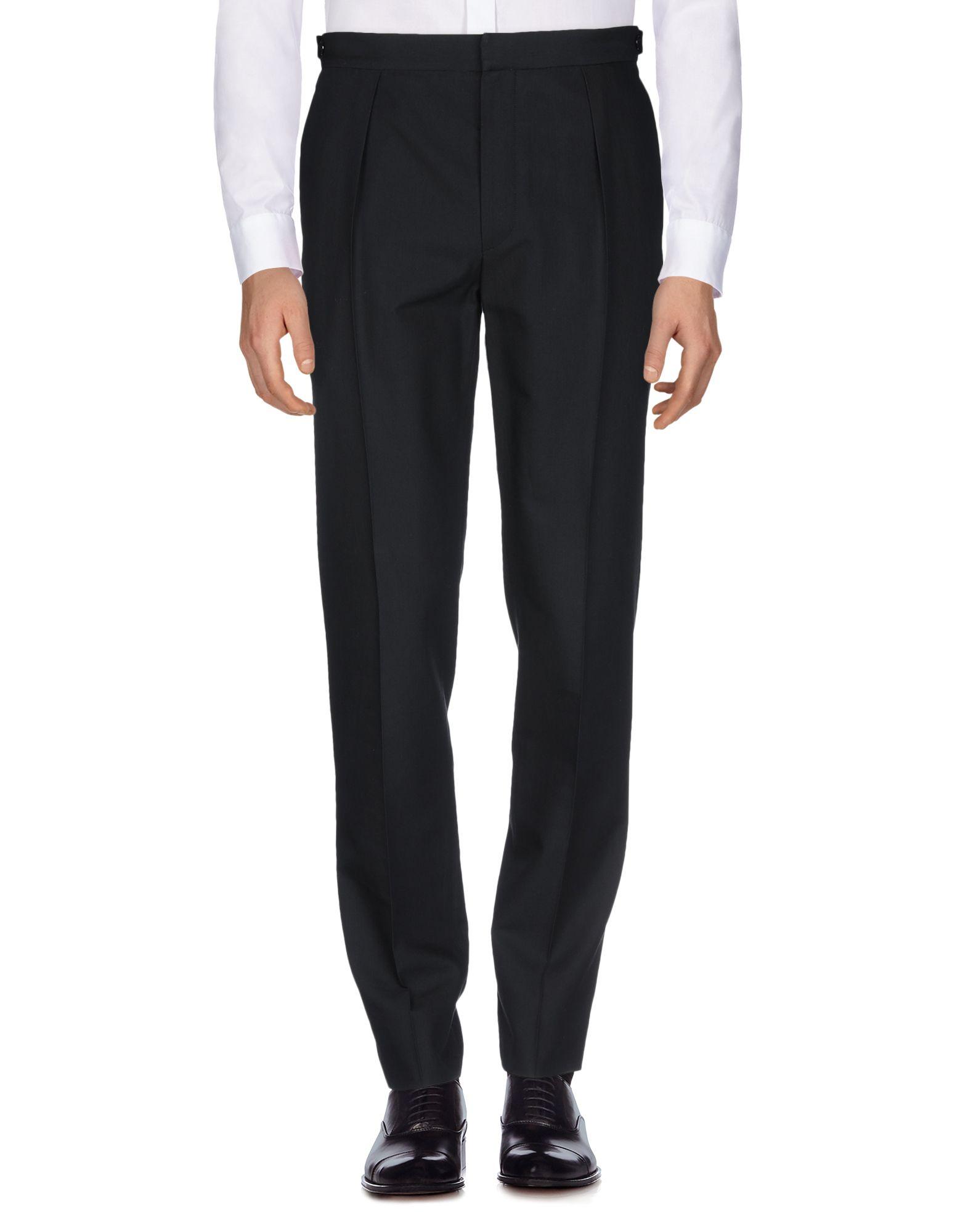 Bottega Veneta Wool Casual Pants in Black for Men - Lyst