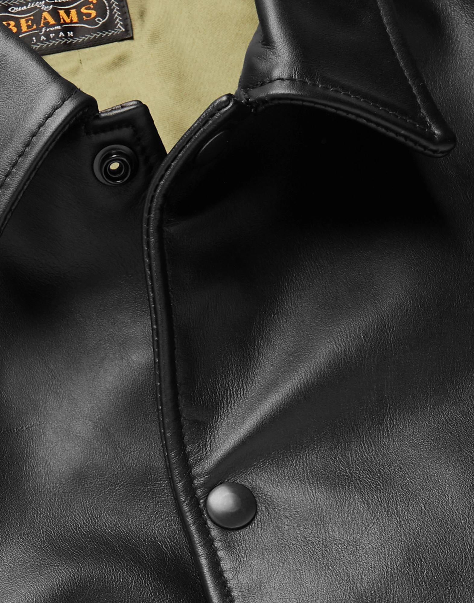 beams plus leather jacket