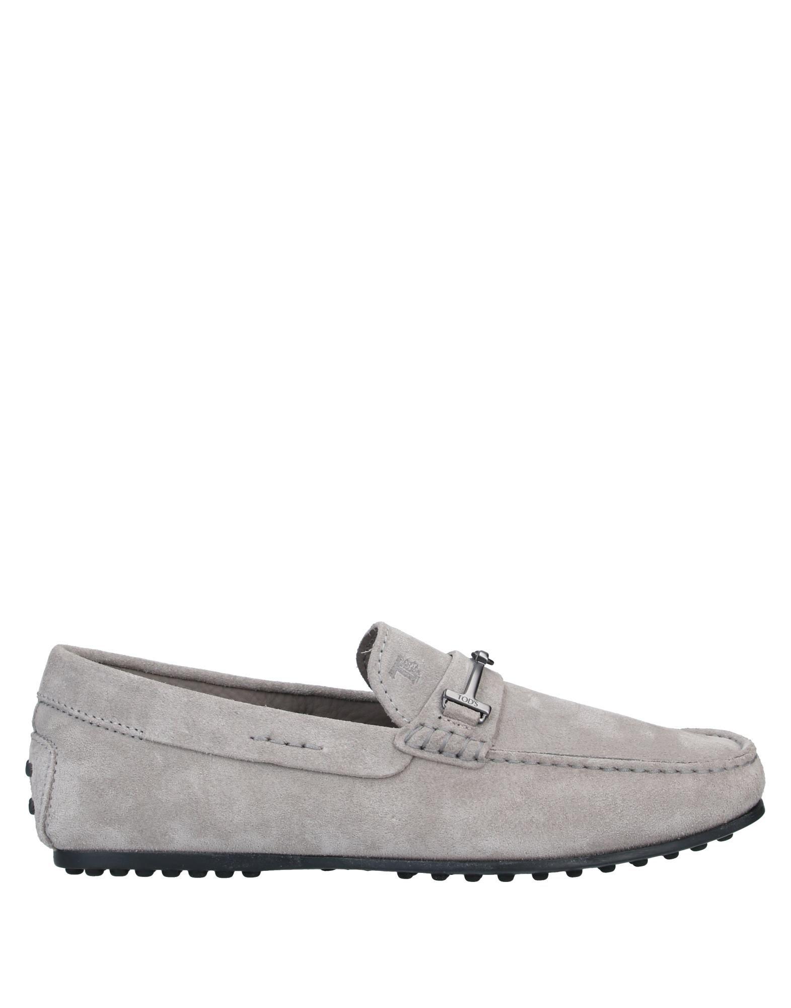 Tod's Leather Loafer in Light Grey (Gray) for Men - Lyst