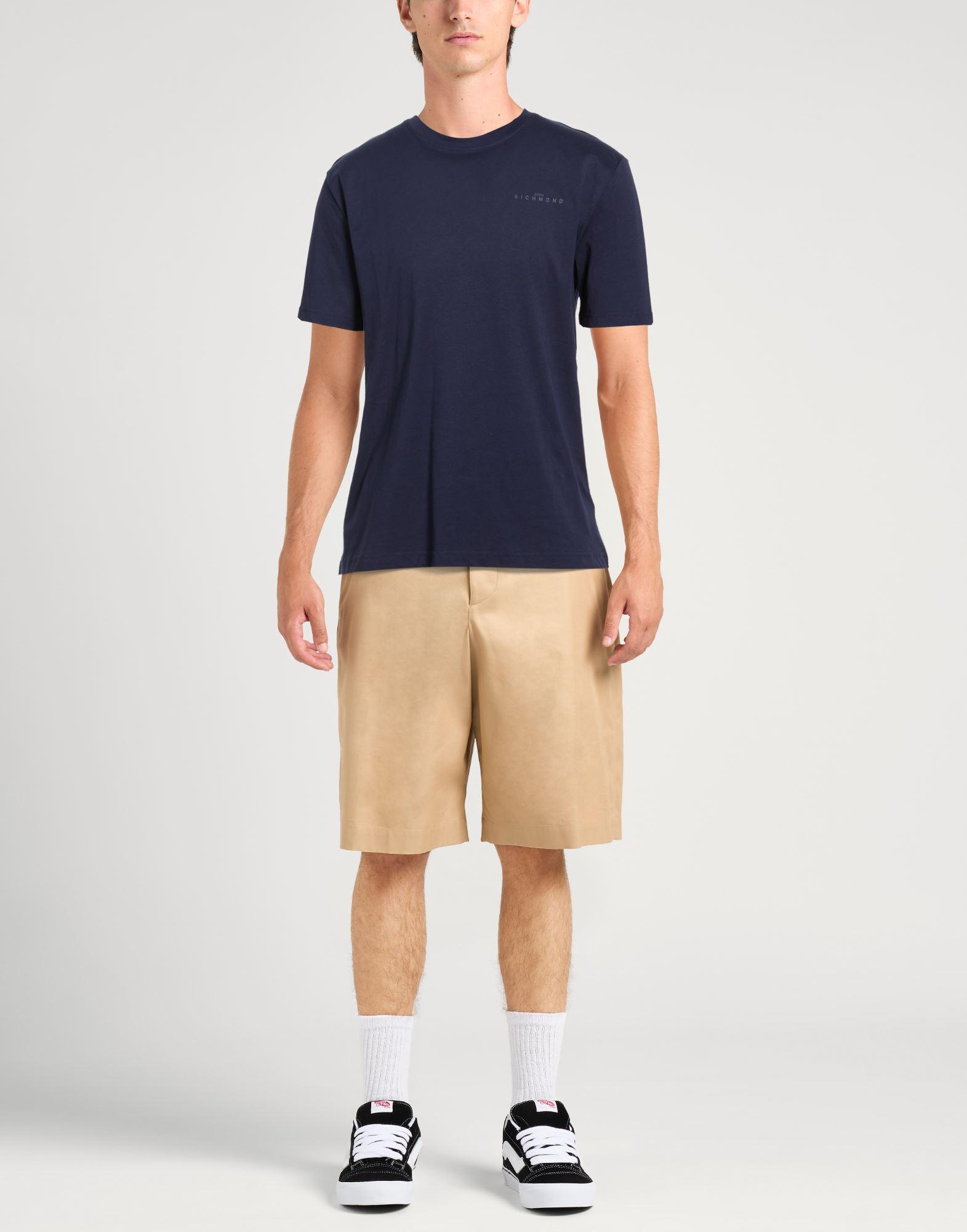 T-Shirts Imprimés John Richmond en Bleu : jusqu’à −70