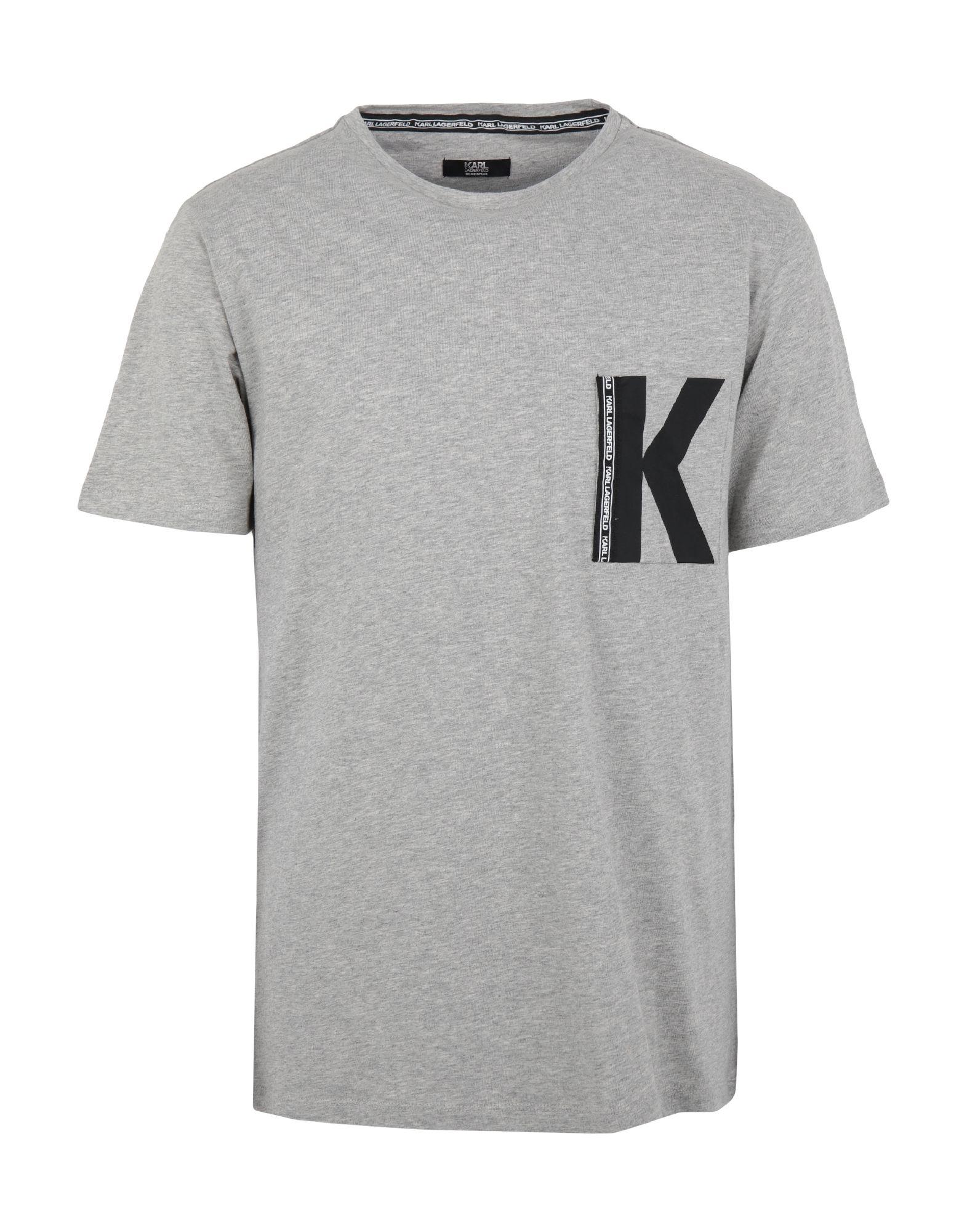 Karl Lagerfeld Cotton T-shirt in Grey (Gray) for Men - Lyst