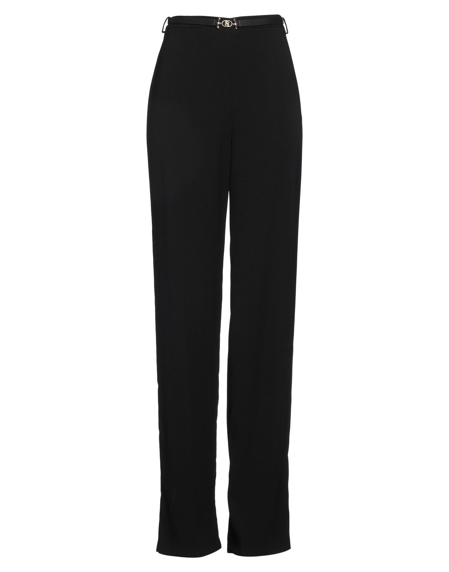 パンツ ELISABETTA FRANCHI Women Straight Pants PA04546E2110 BLACK ELISABETTA FRANCHI PA04546E2 110 black trousers