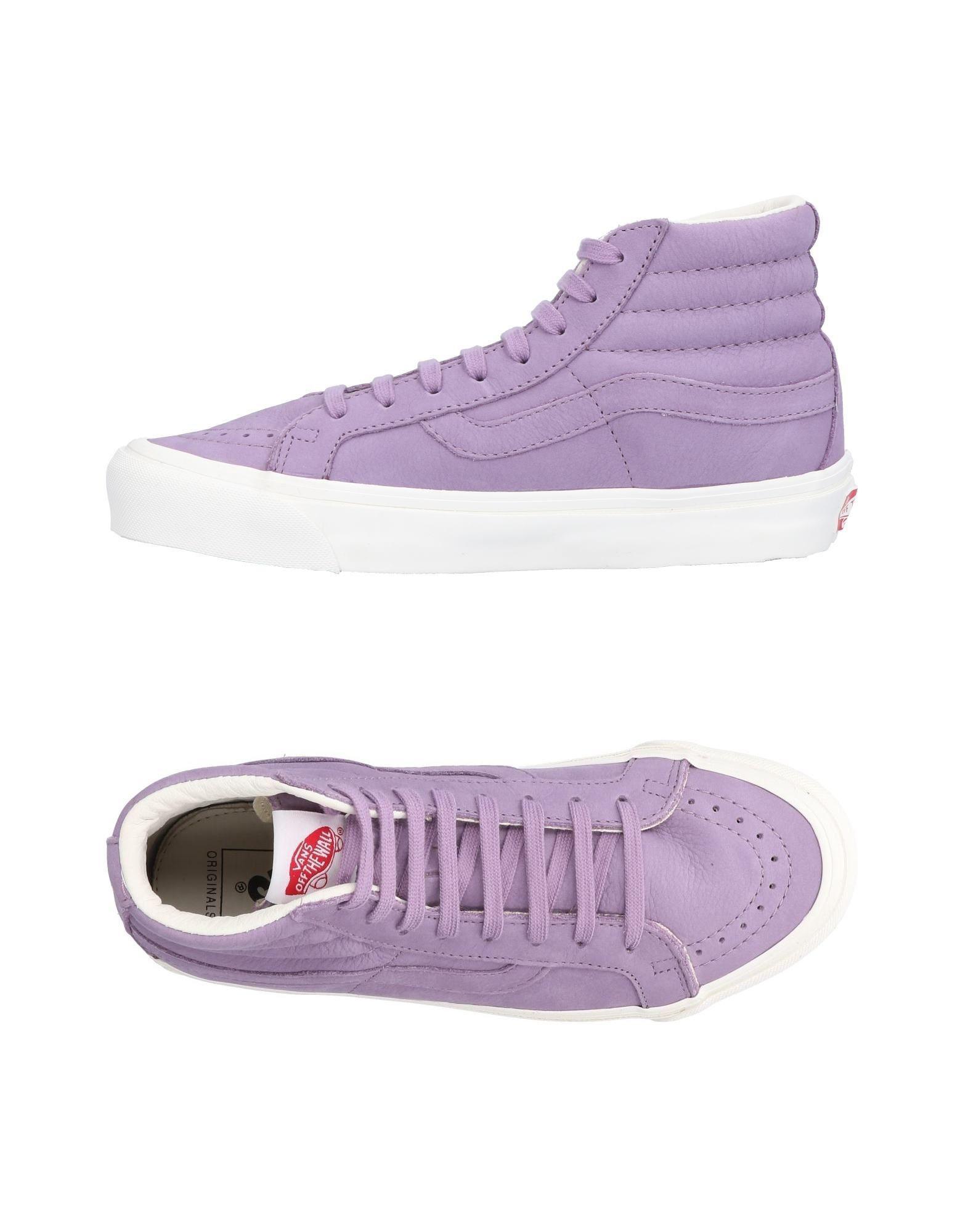 lilac vans high tops