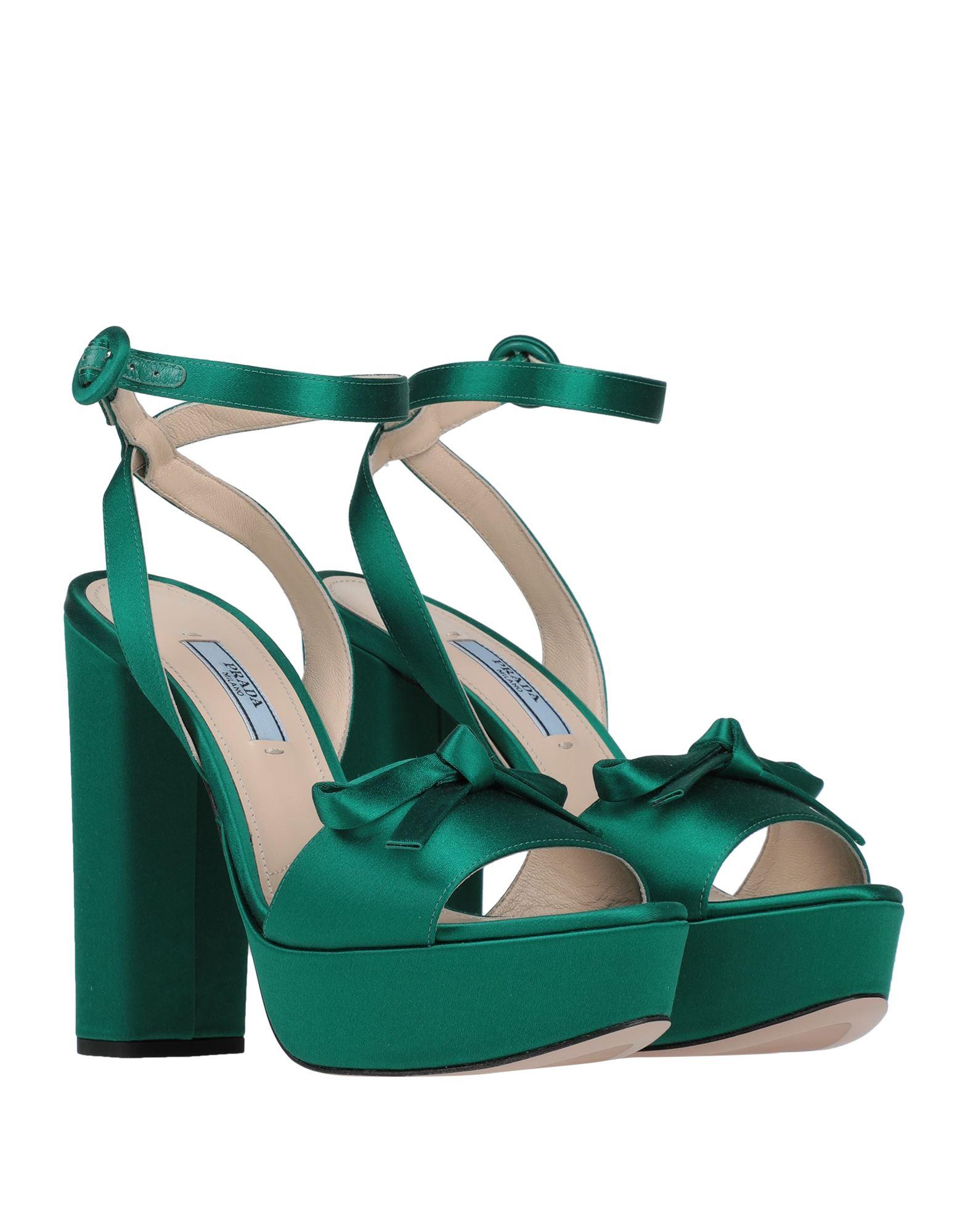 prada green sandals