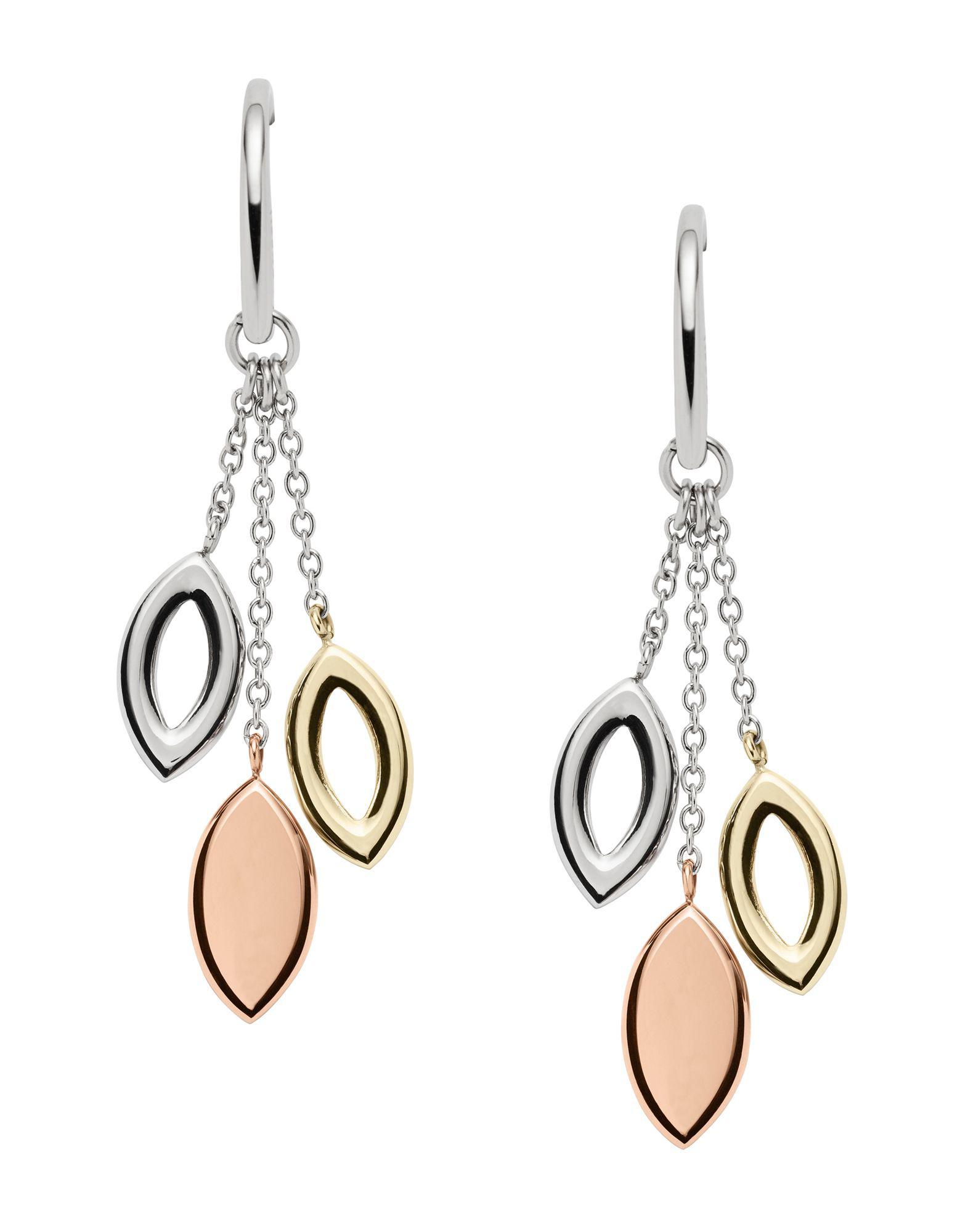 Fossil Earrings in Silver (Metallic) Lyst