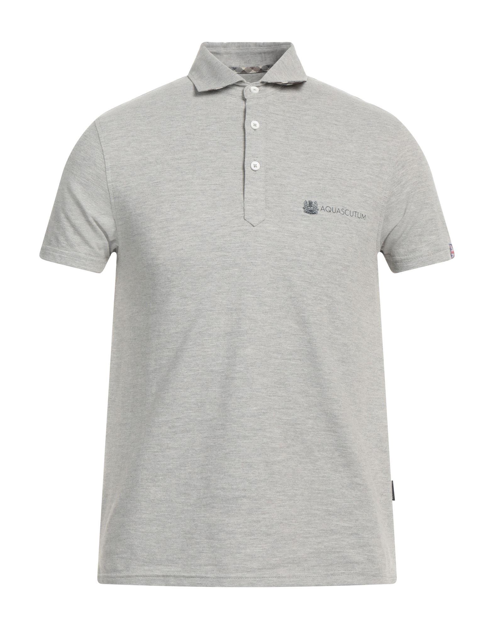 Aquascutum Polo Shirt in Gray for Men | Lyst