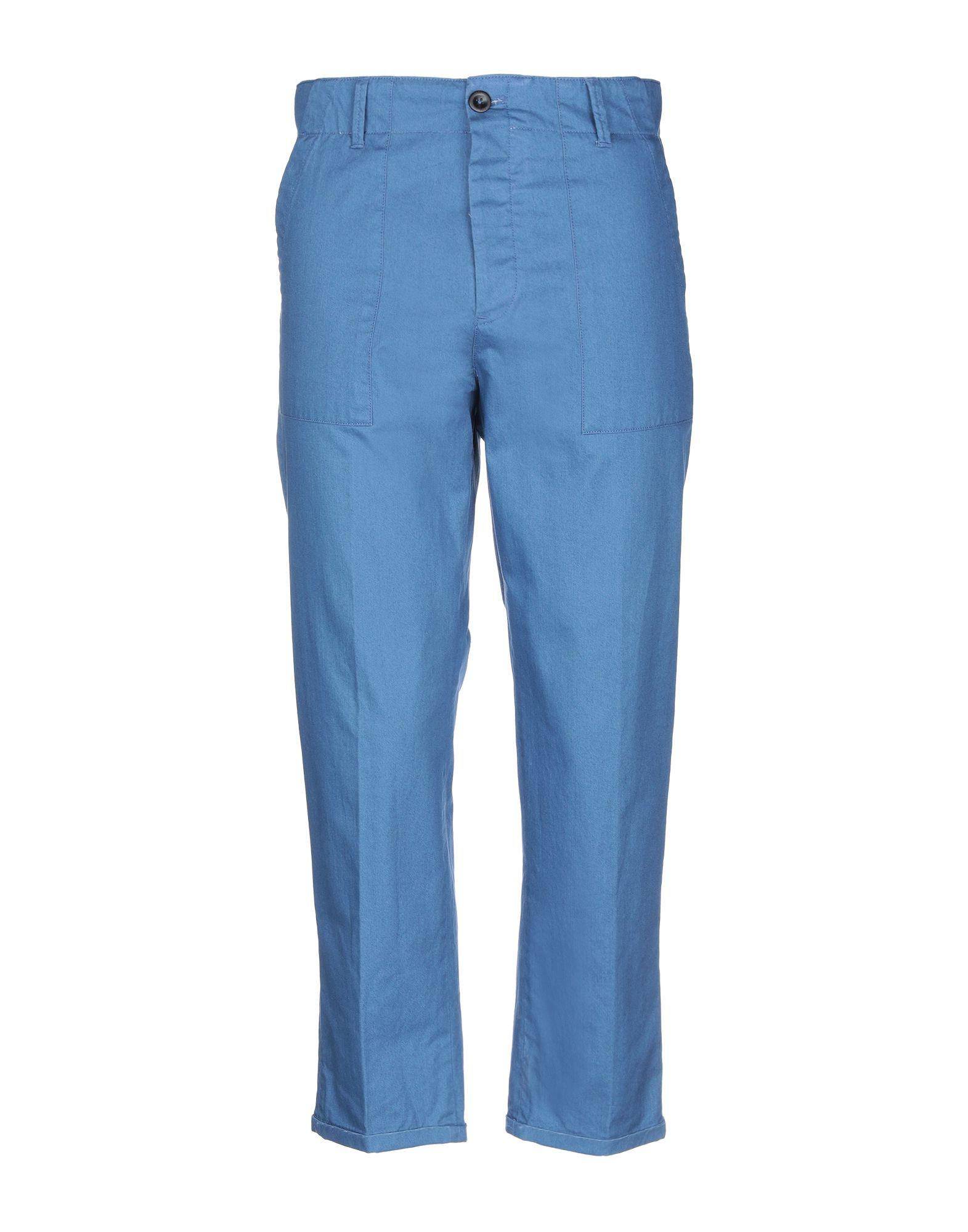 PT01 Cotton Casual Pants in Pastel Blue (Blue) for Men Lyst