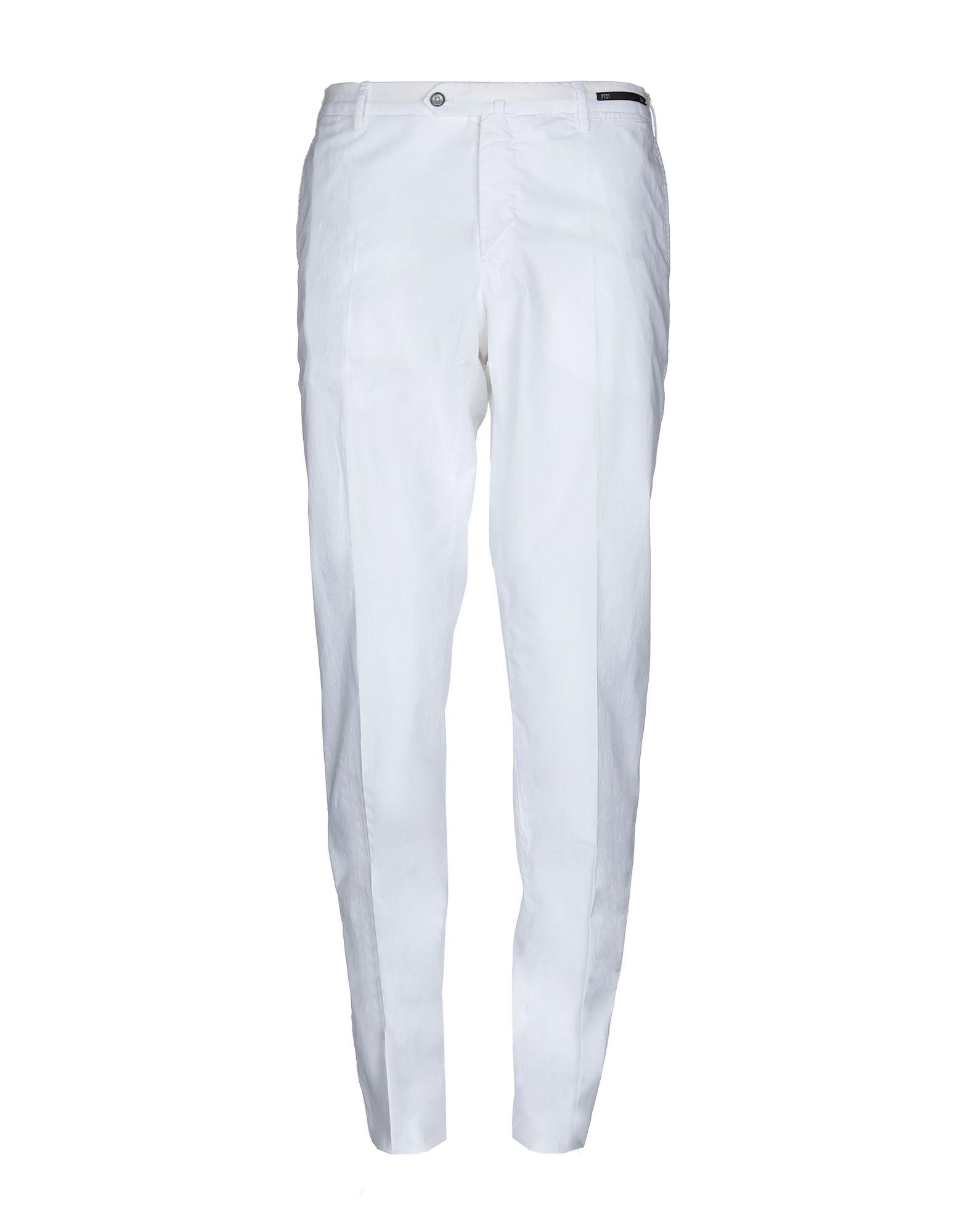 PT01 Cotton Casual Pants in Ivory (White) for Men Save 23 Lyst