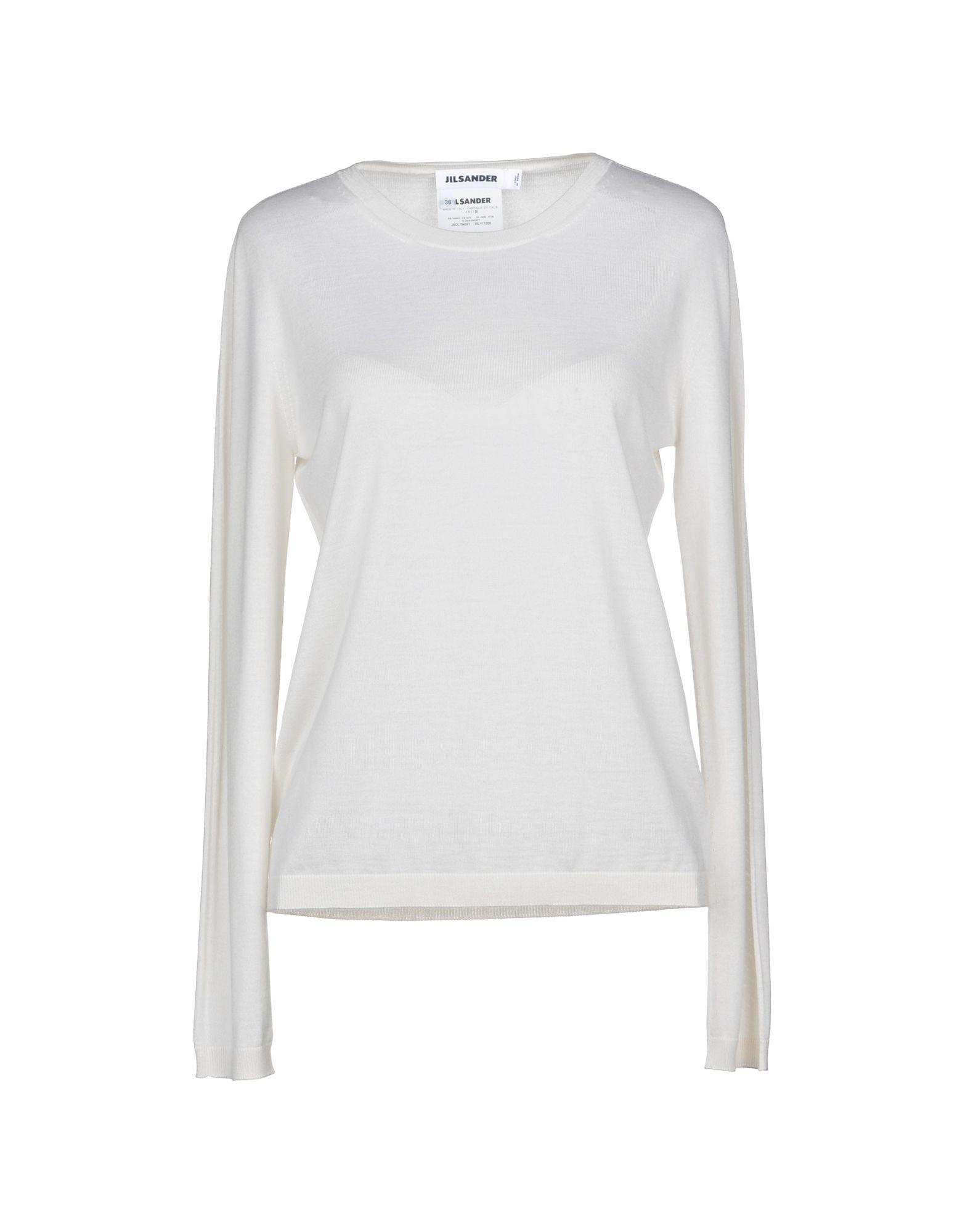 Jil Sander Cashmere Sweater in Ivory (White) - Lyst