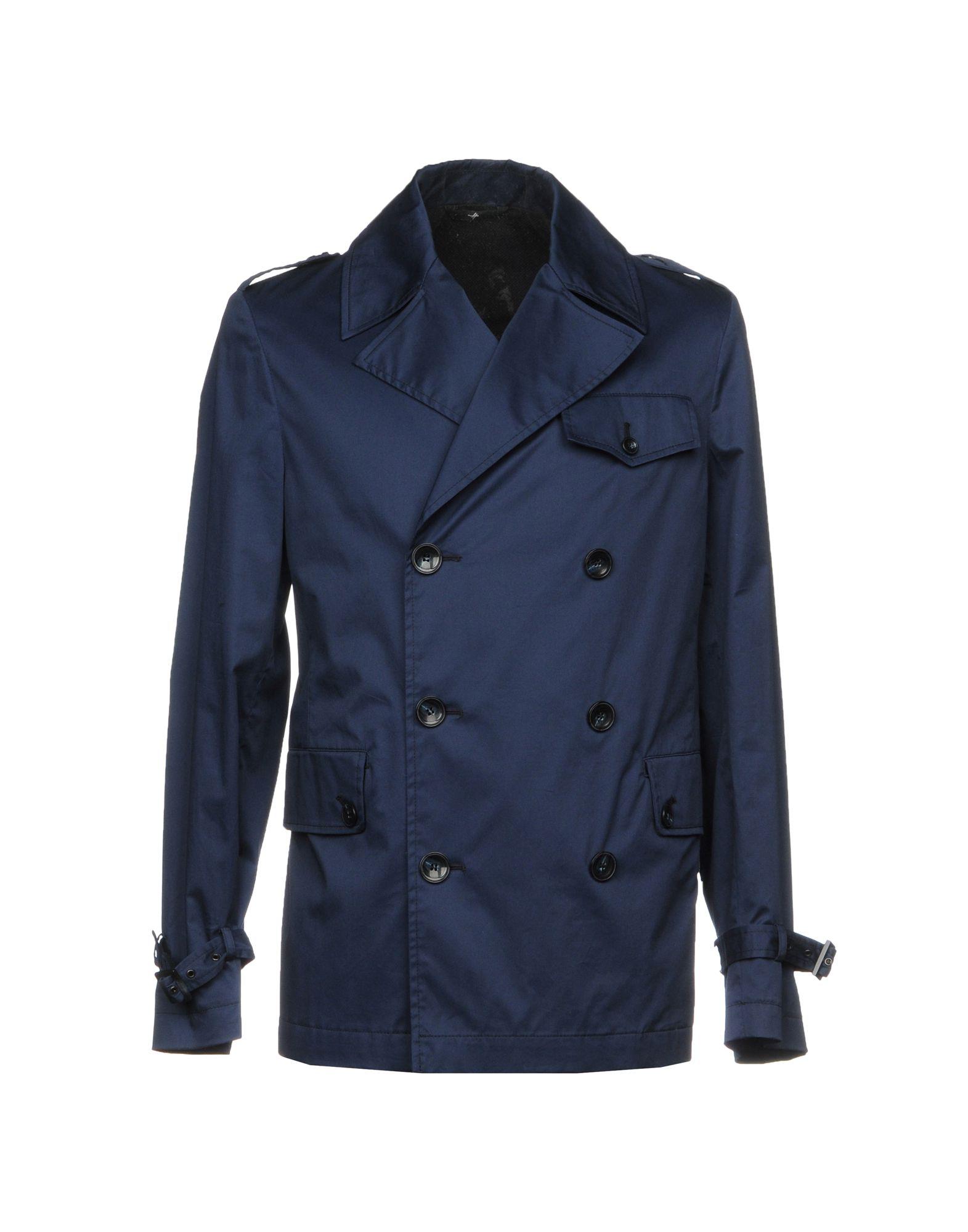 Hevò Cotton Overcoat in Blue for Men - Lyst