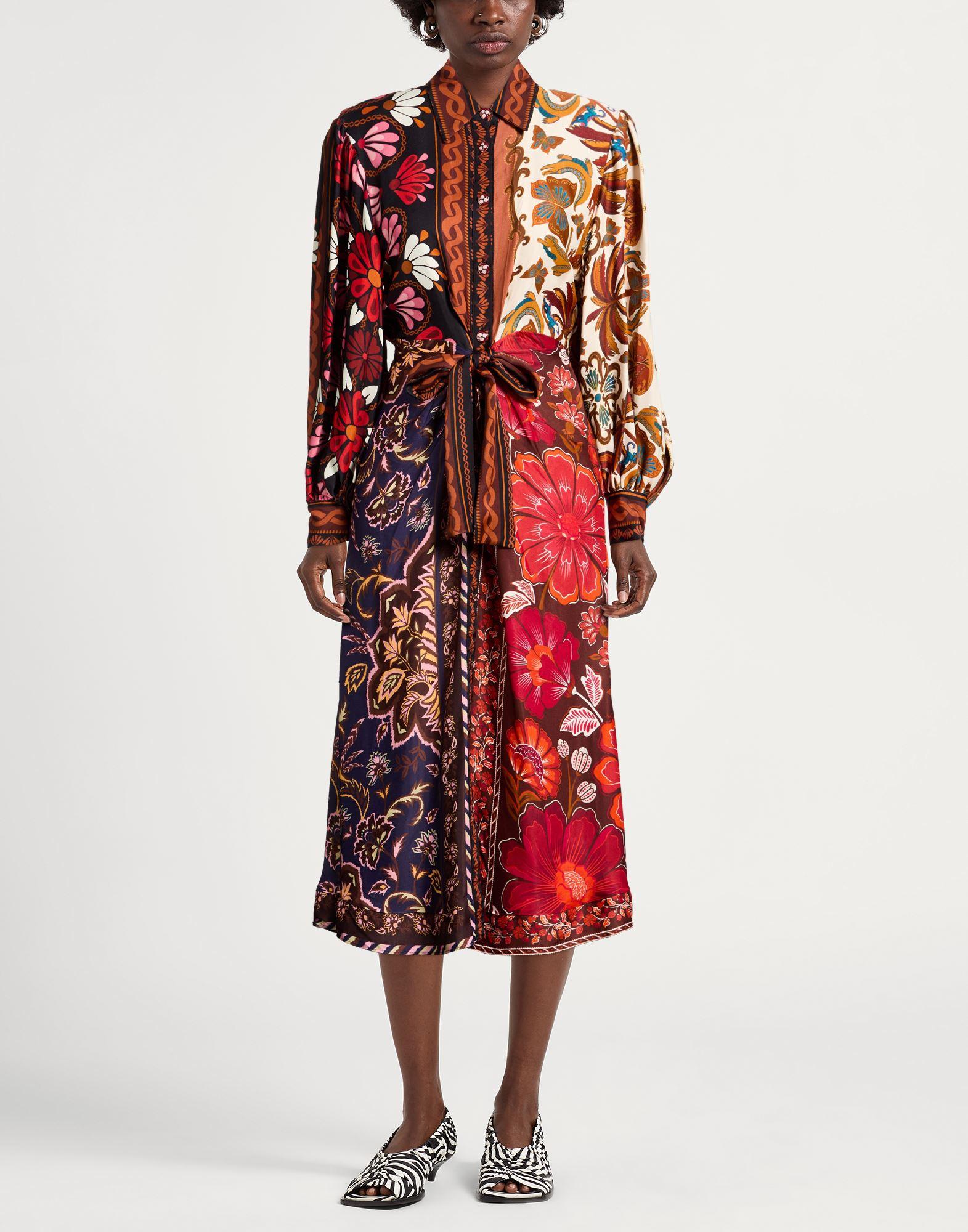 farm rio colorful leaves midi dress FARM Rio Colorful Leaves Midi Dress  Augusthouseofbrands