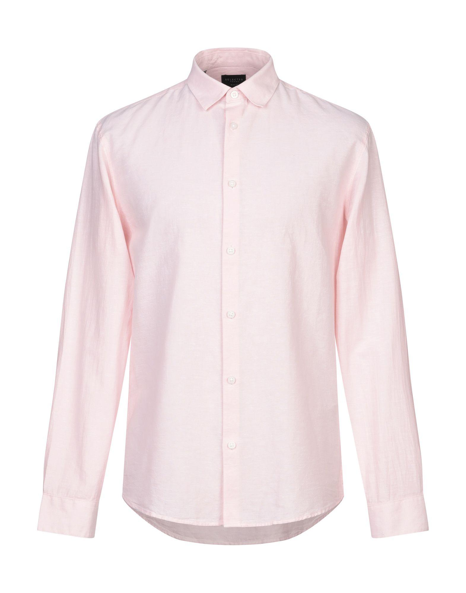SELECTED Cotton Shirt in Pink for Men - Lyst
