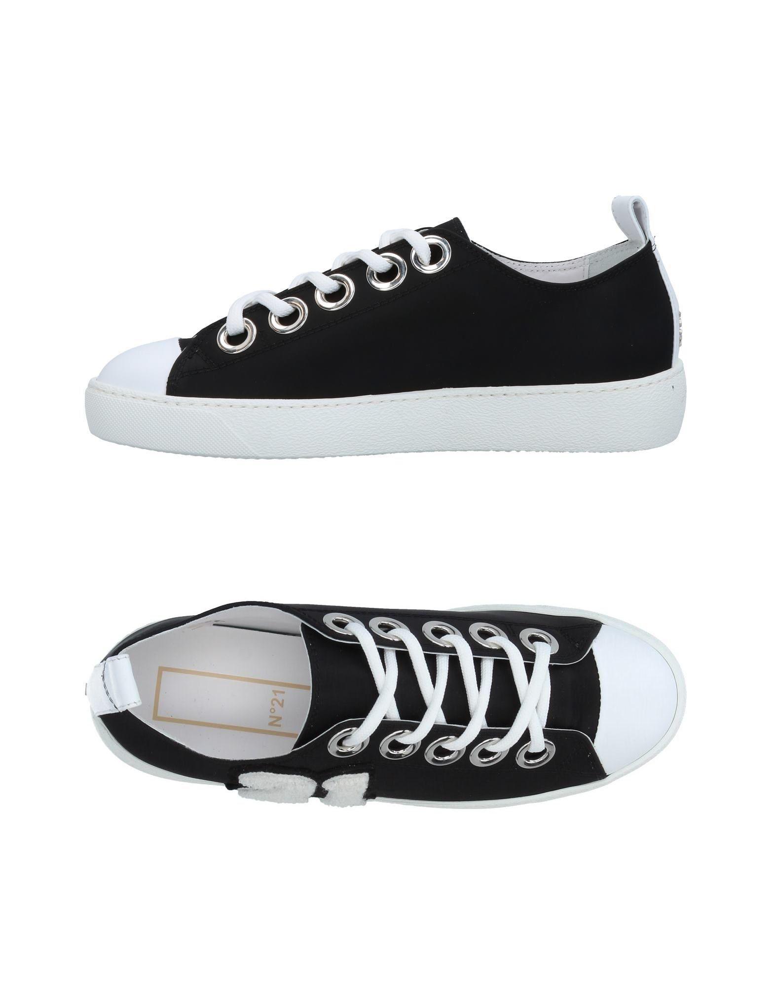 N°21 Leather Low-tops & Sneakers in Black - Lyst