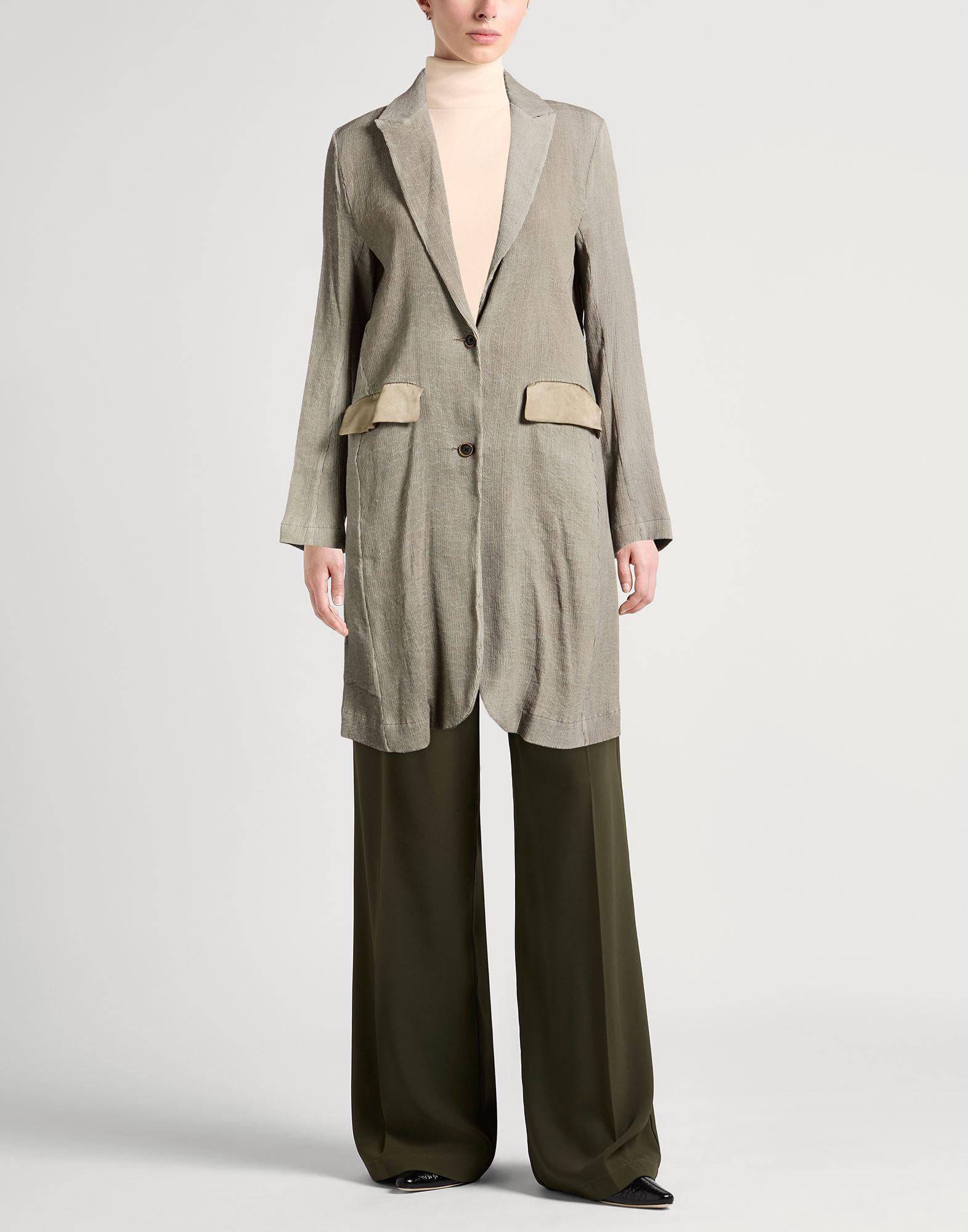 Uma Wang Carlo Coat ドラゴン柄ロングコート 黒と金色 uma-wang-Grey-Overcoat-Trench-