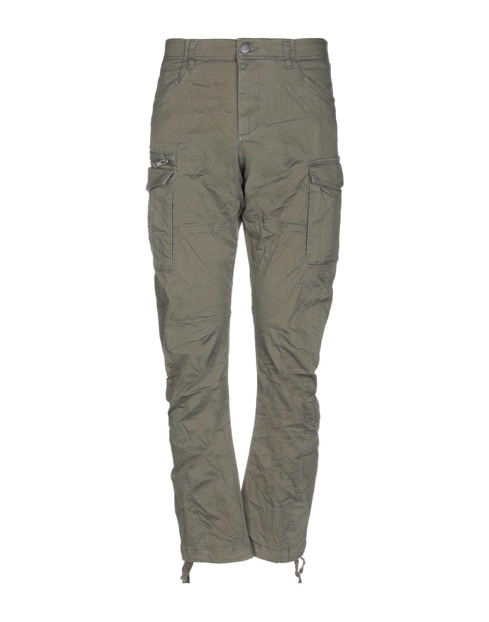 Jack & Jones Cotton Casual Pants in Military Green (Green) for Men - Lyst