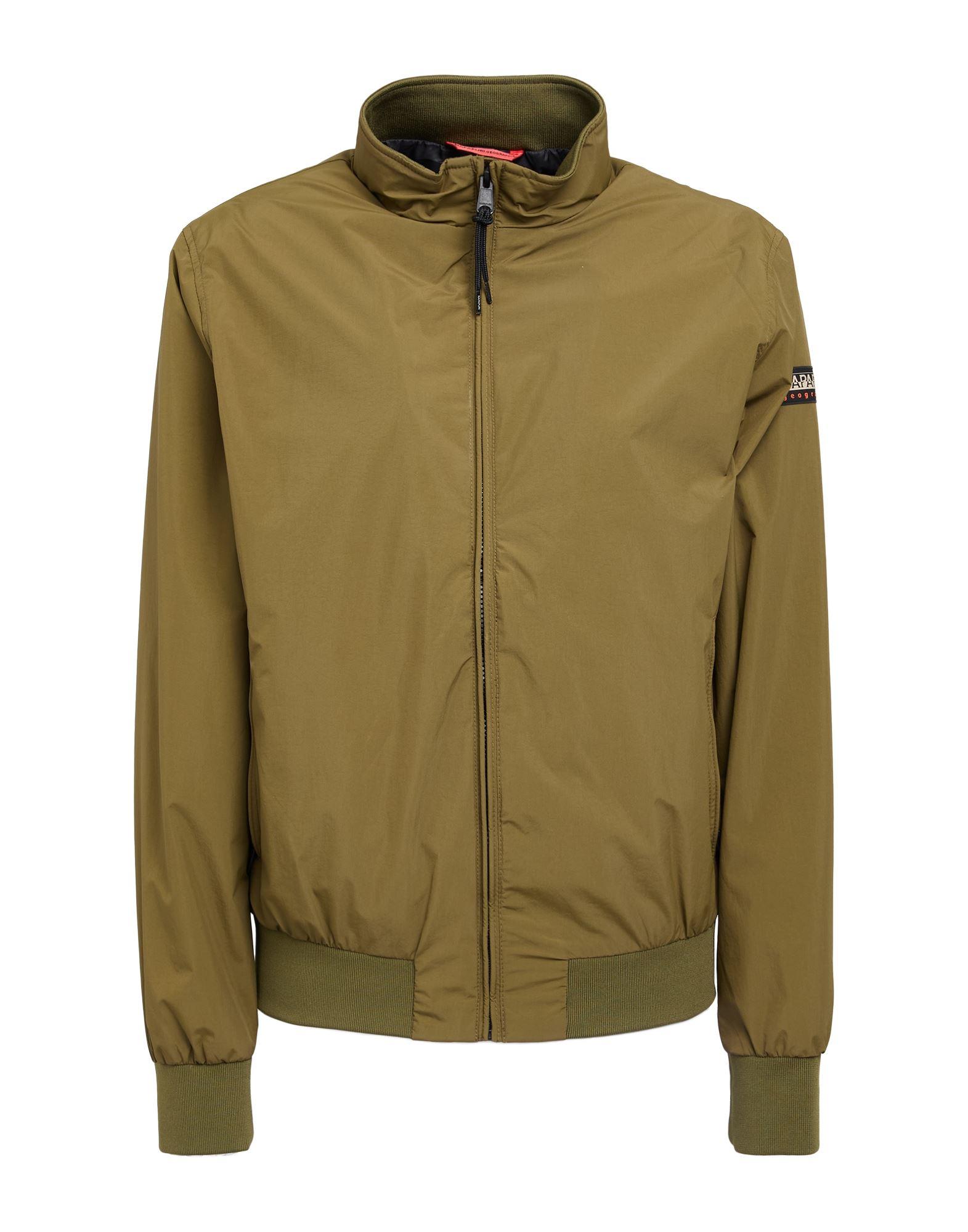 napapijri ♫ フード付きミリタリージャケット M オリーブグリーン Napapijri Military Green Rainforest Winter Jacket | US Stockist