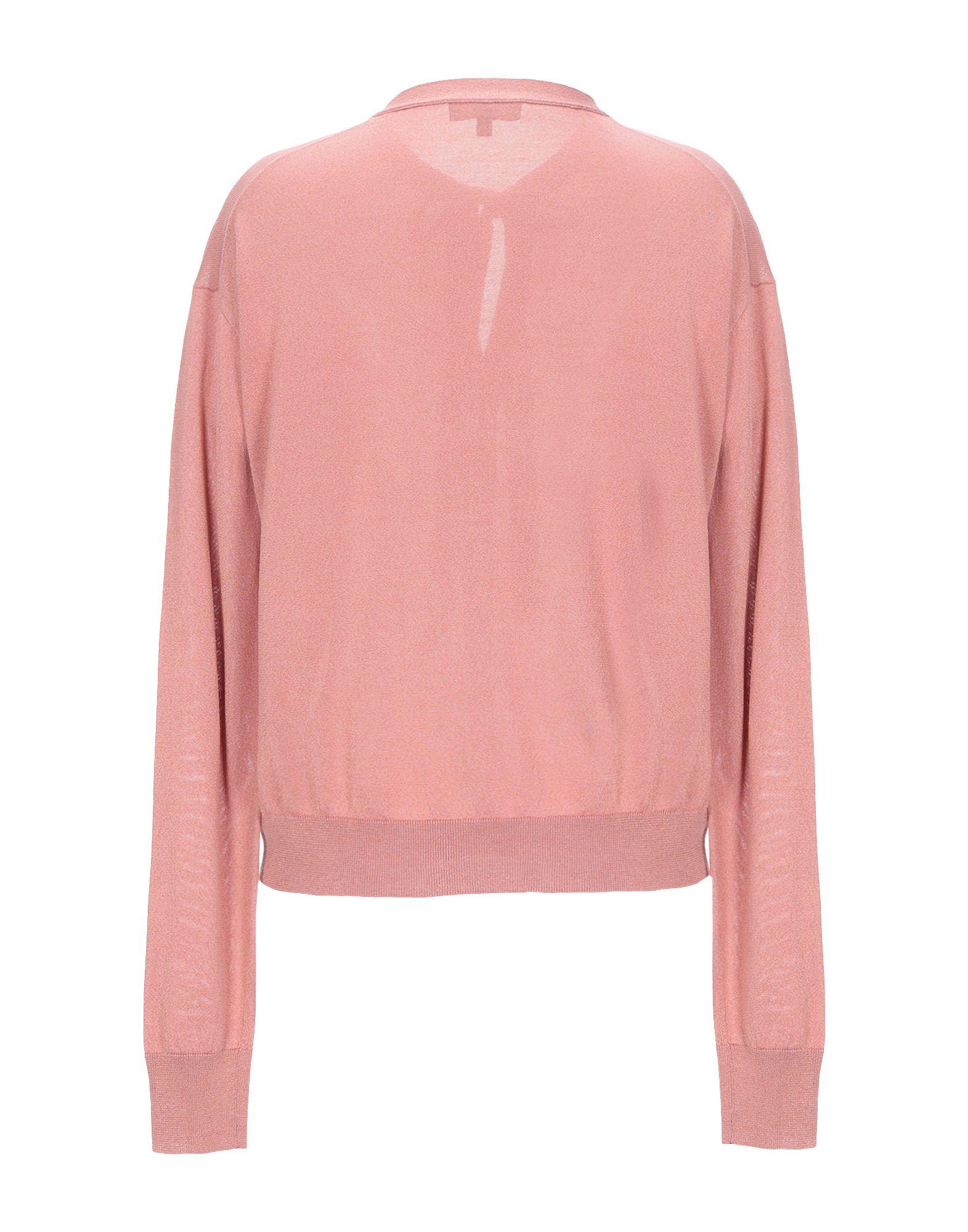 Theory Silk Cardigan in Pastel Pink (Pink) Lyst