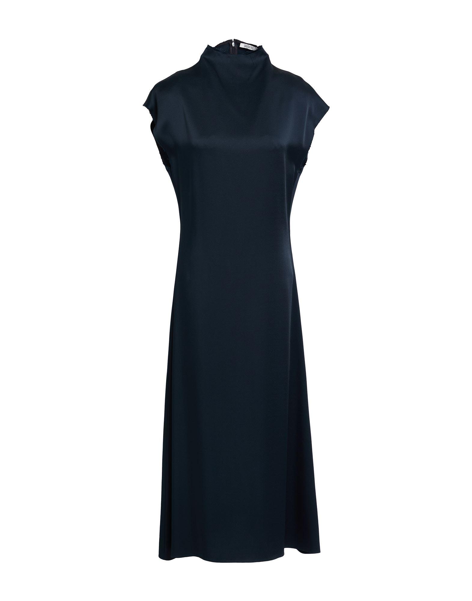 gauchere rozinne satin-crepe midi dress gauchere