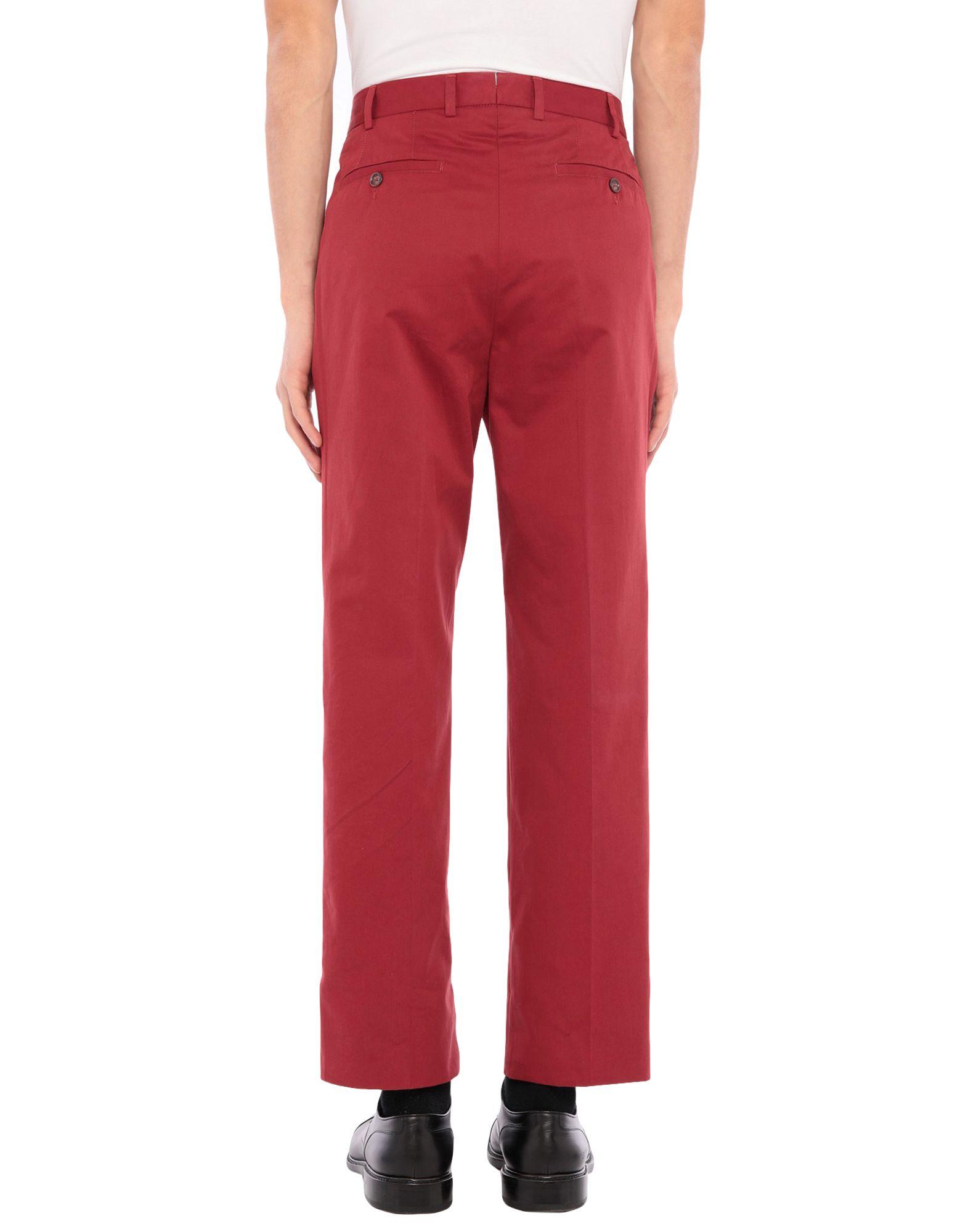 red casual pants