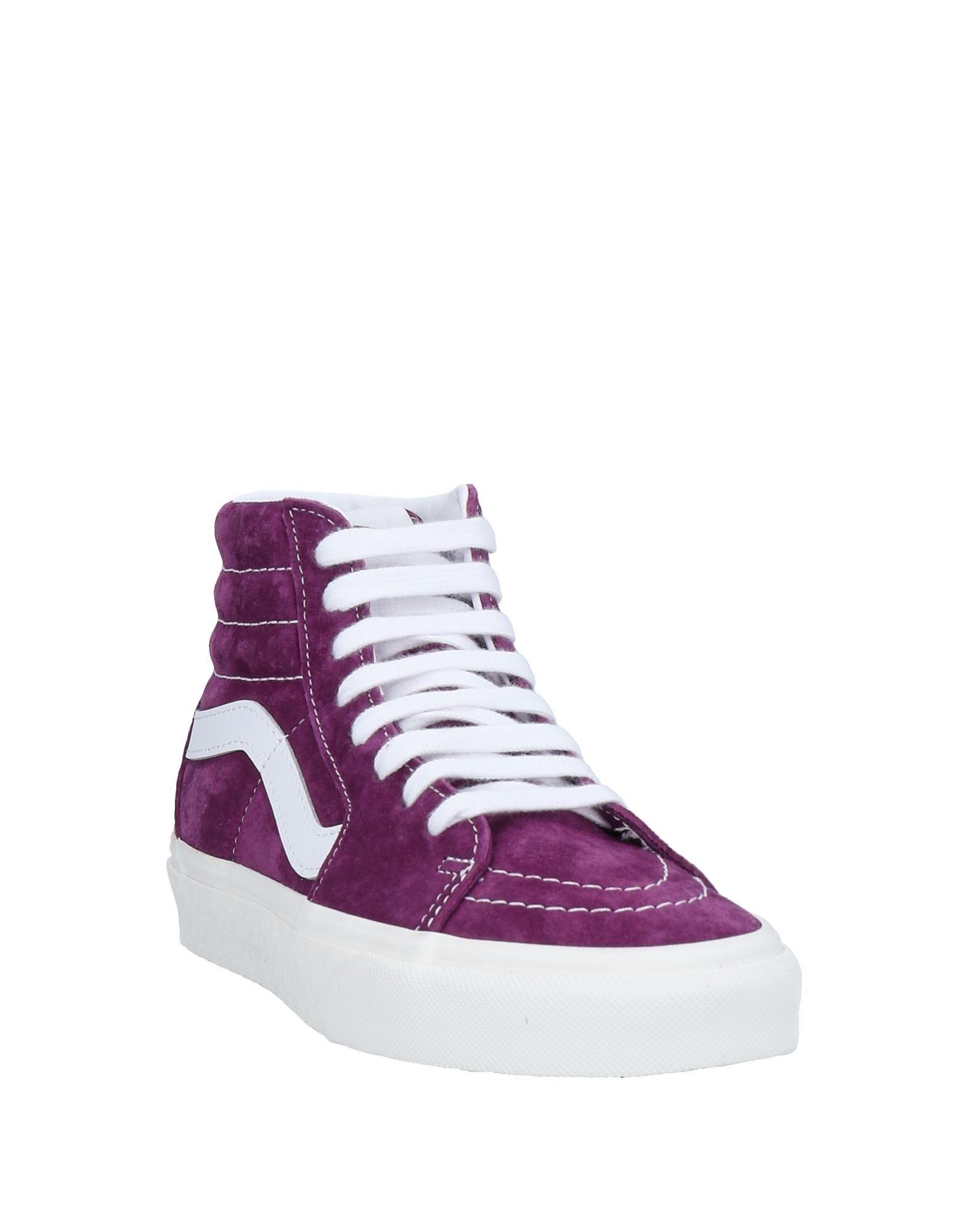 purple black and white vans