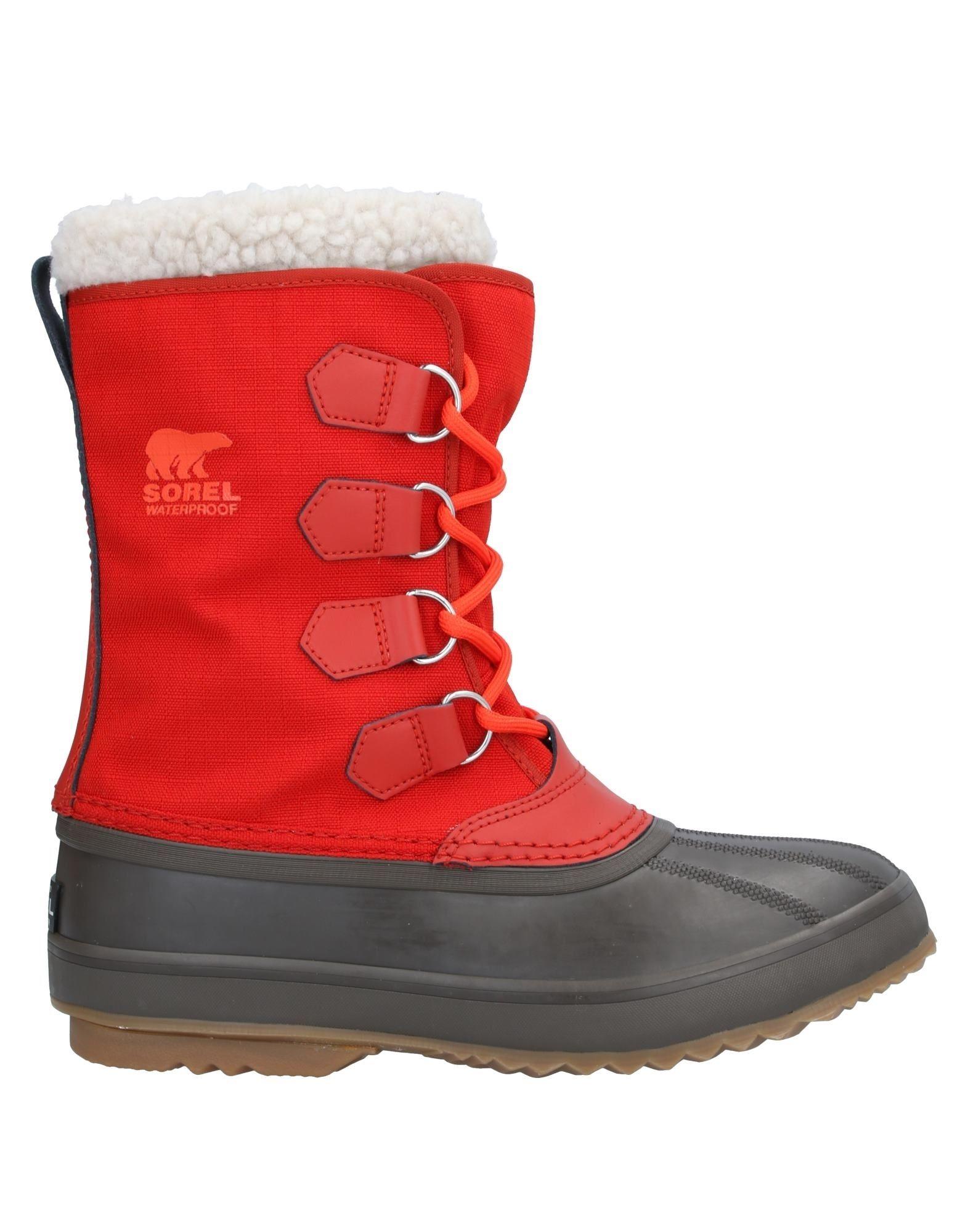 sorel boot red laces