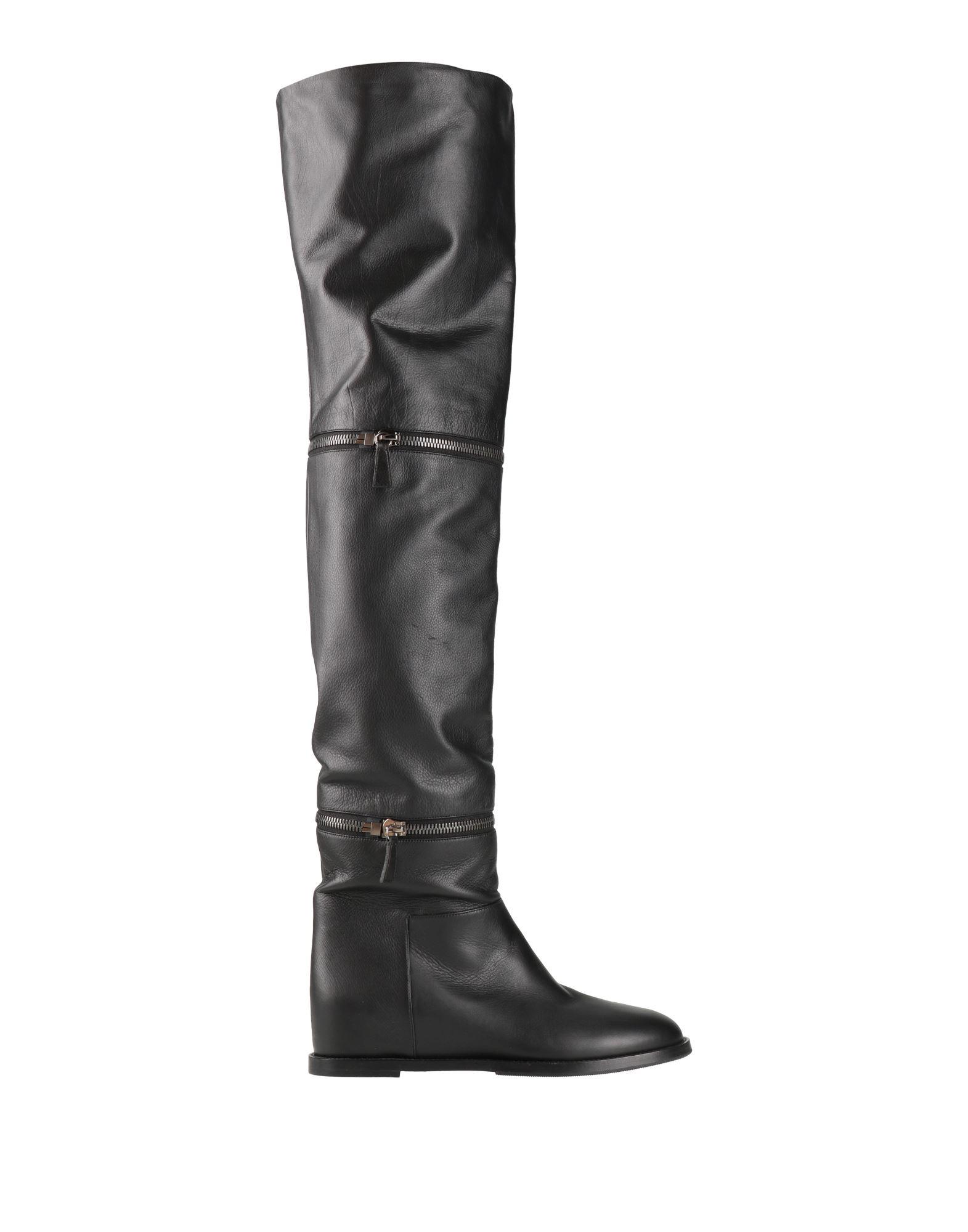 ミドルブーツ CASADEI Women Boots 1Q190W1201NEONA9000 BLACK 18605283_40235600_600.jpg