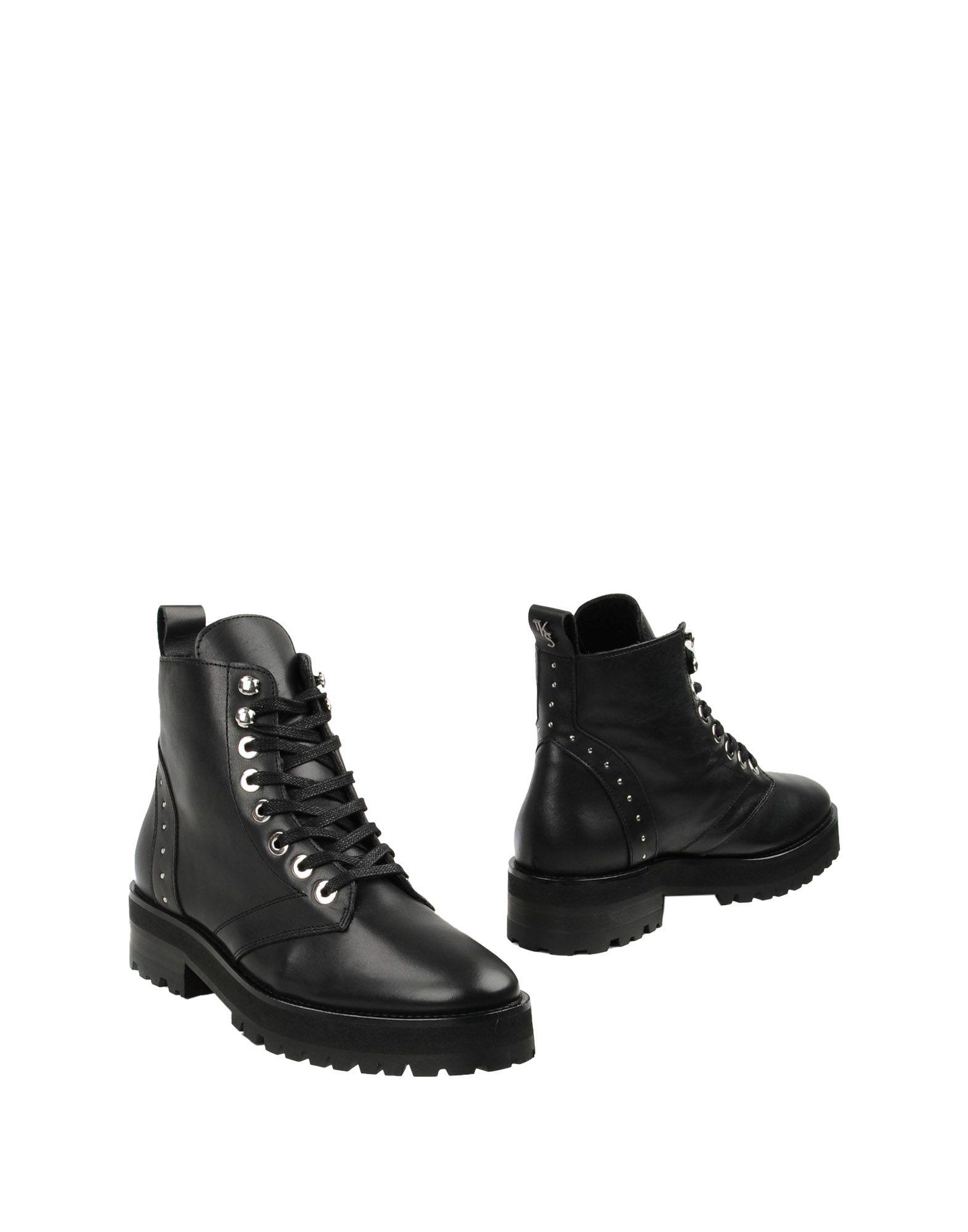 The Kooples Sport Leather Ankle Boots in Black - Lyst