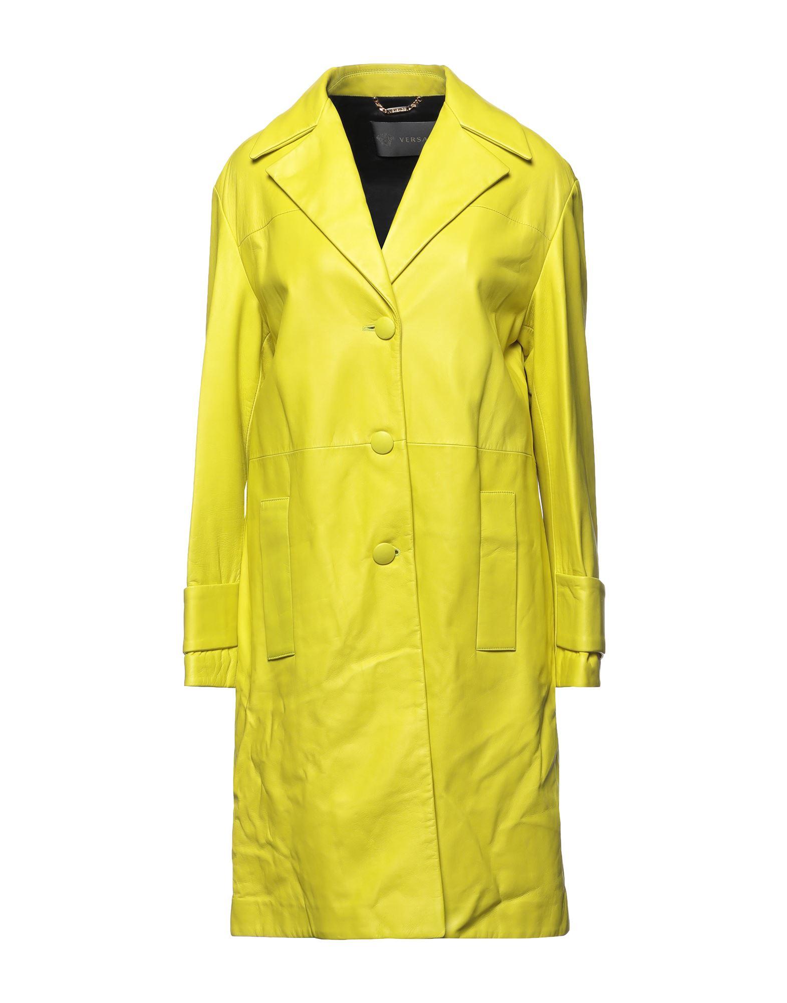 yellow versace coat