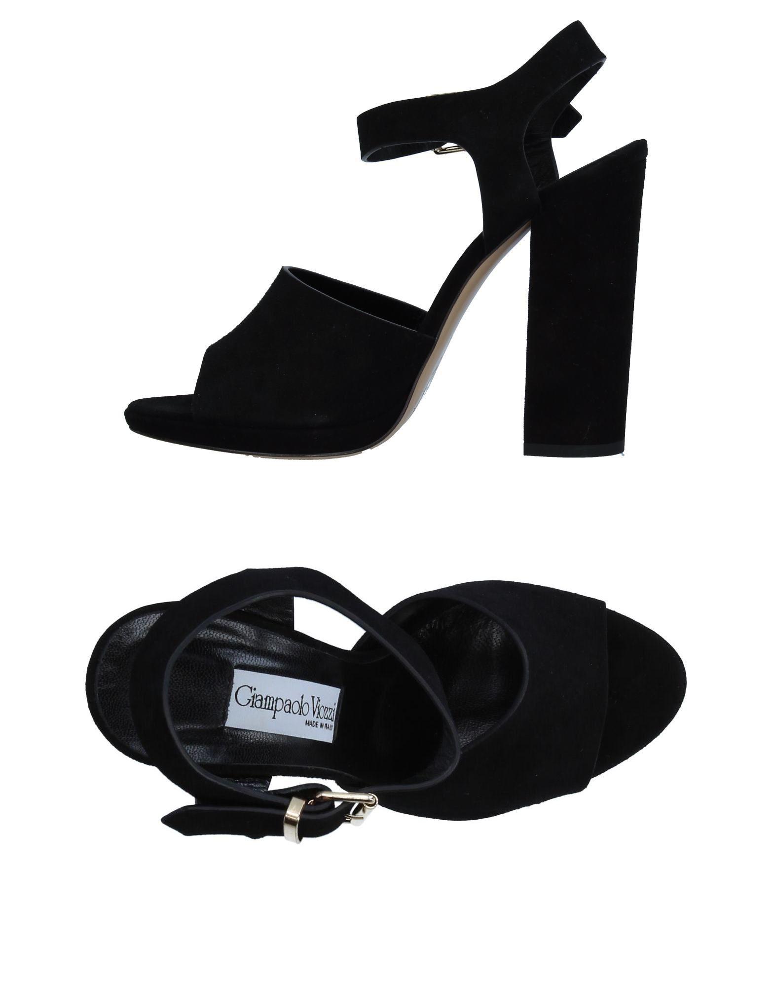 Giampaolo Viozzi Sandals in Black - Lyst