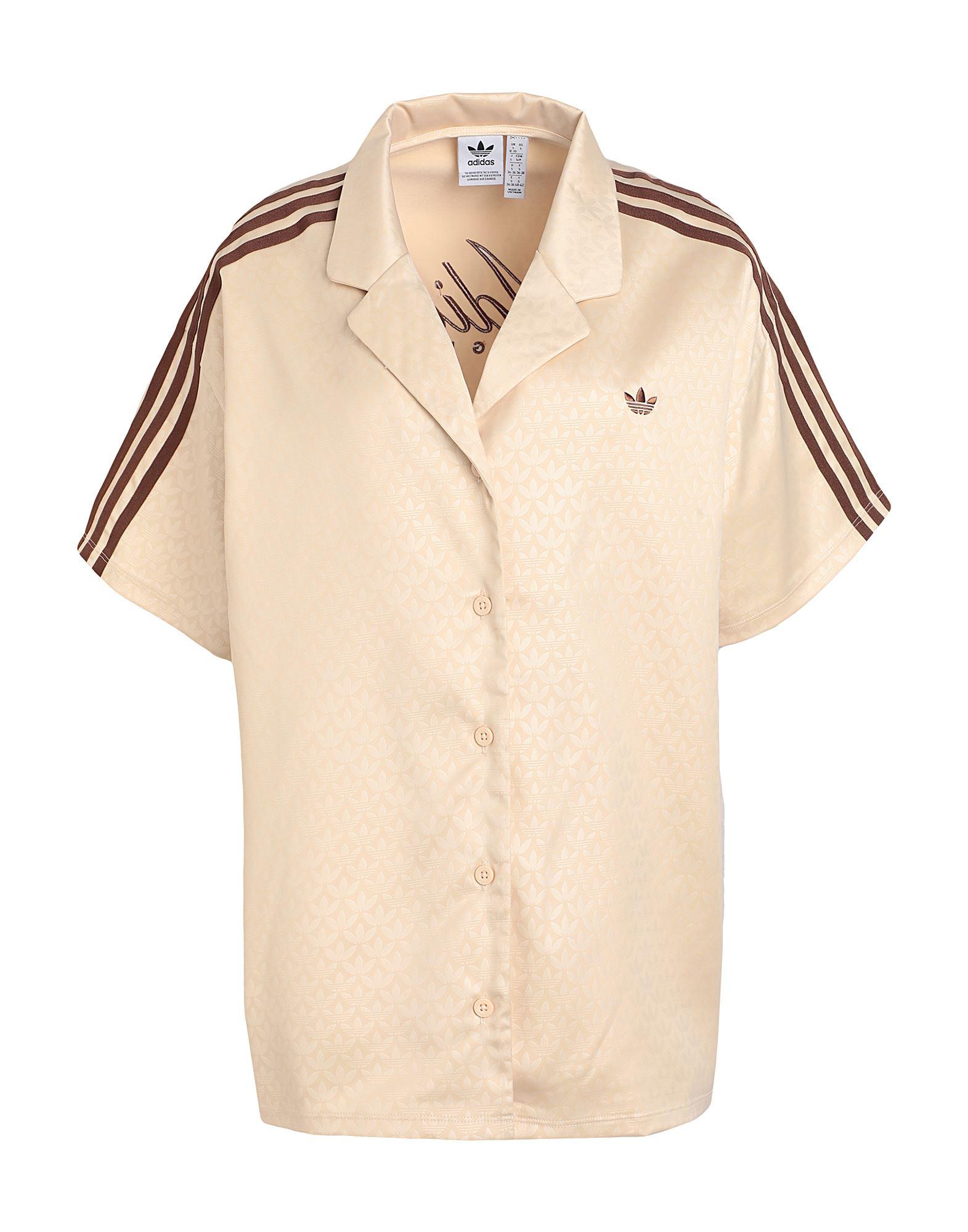 Camicia di adidas Originals in Neutro Lyst