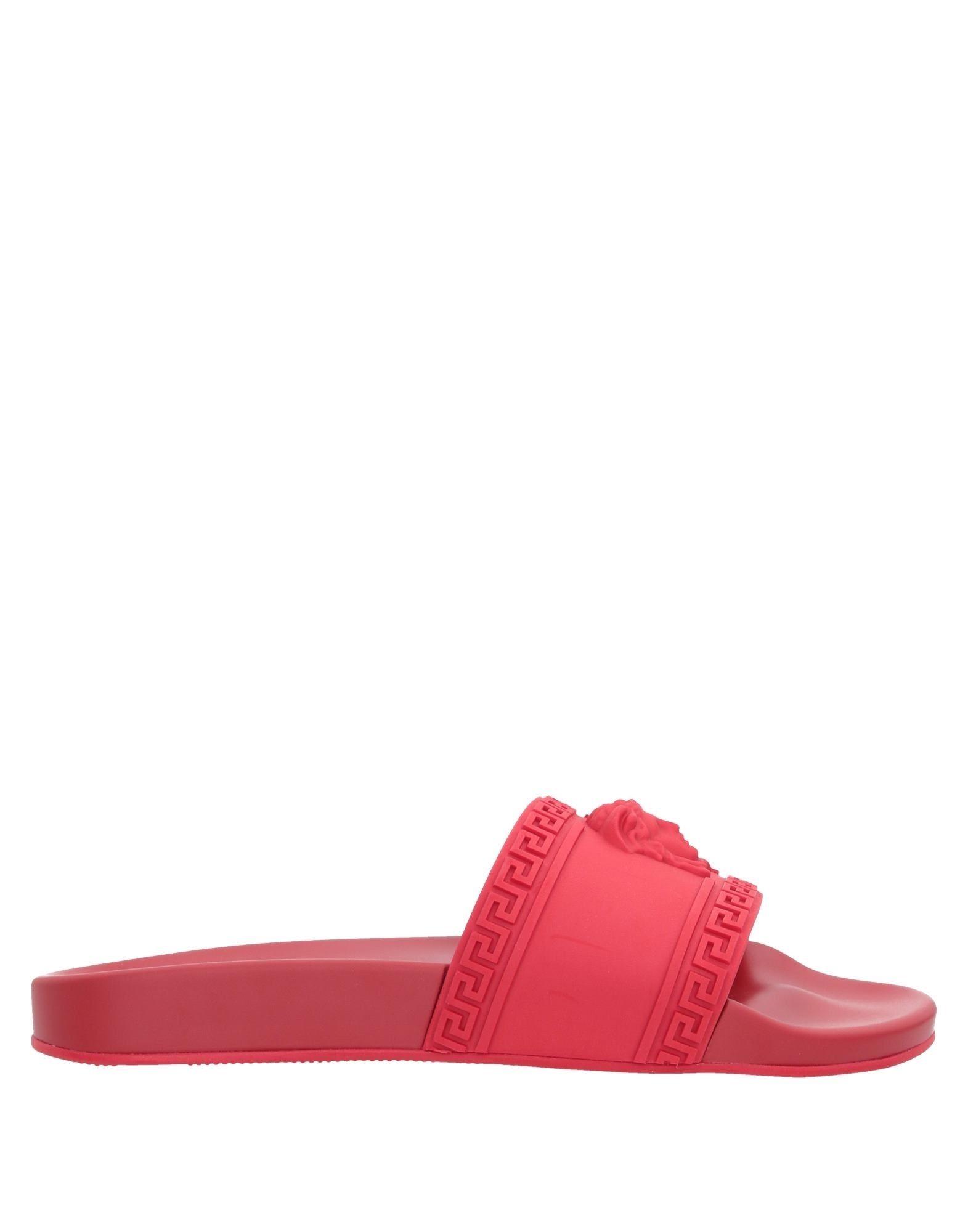 Versace Medusa-Head PVC Slides in Red for Men - Lyst