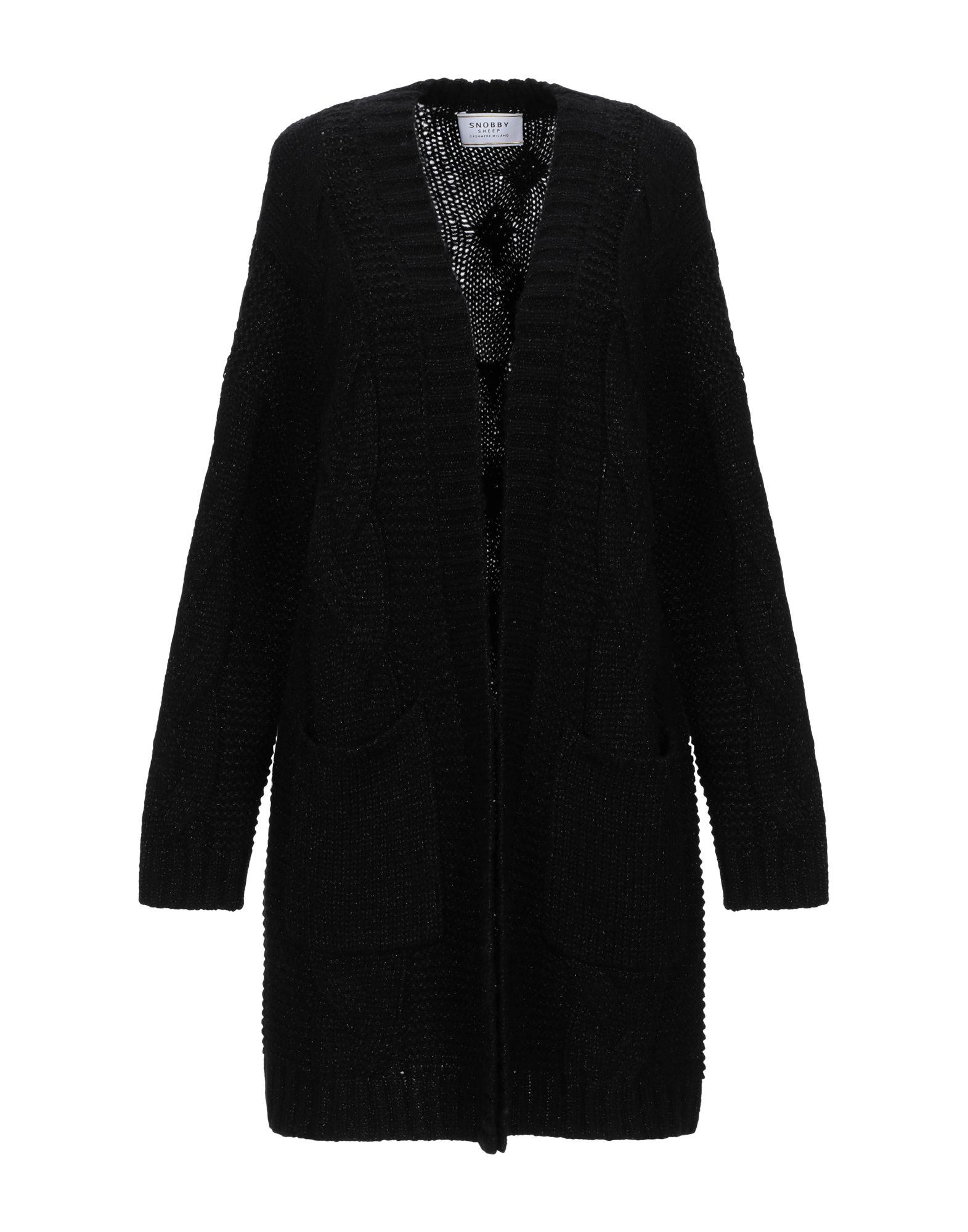 Snobby Sheep Synthetic Cardigan in Black - Lyst