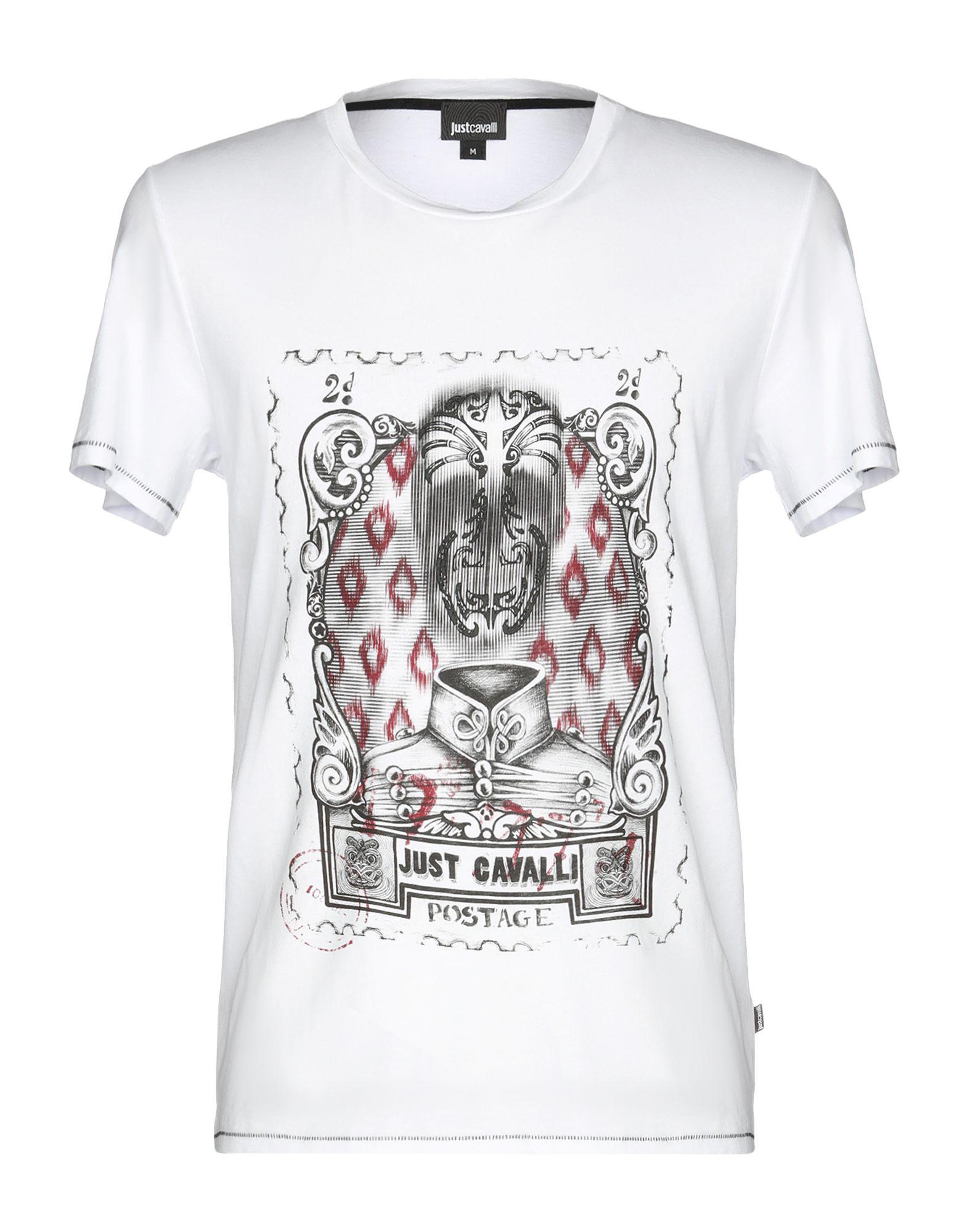 Just Cavalli Cotton T-shirt in White for Men - Lyst