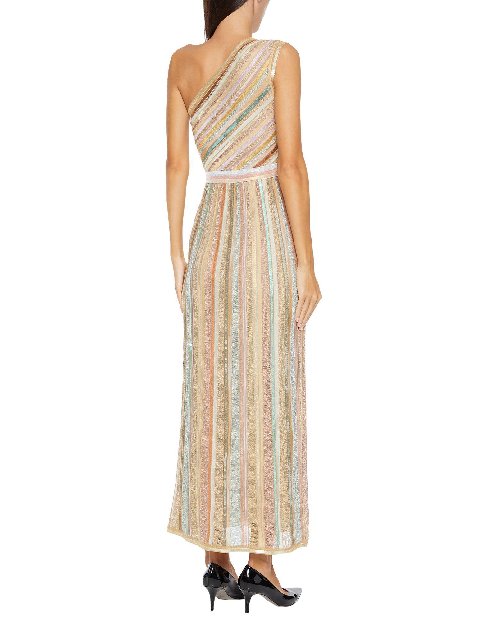 Missoni Synthetic Long Dress in Gold (Metallic) Lyst