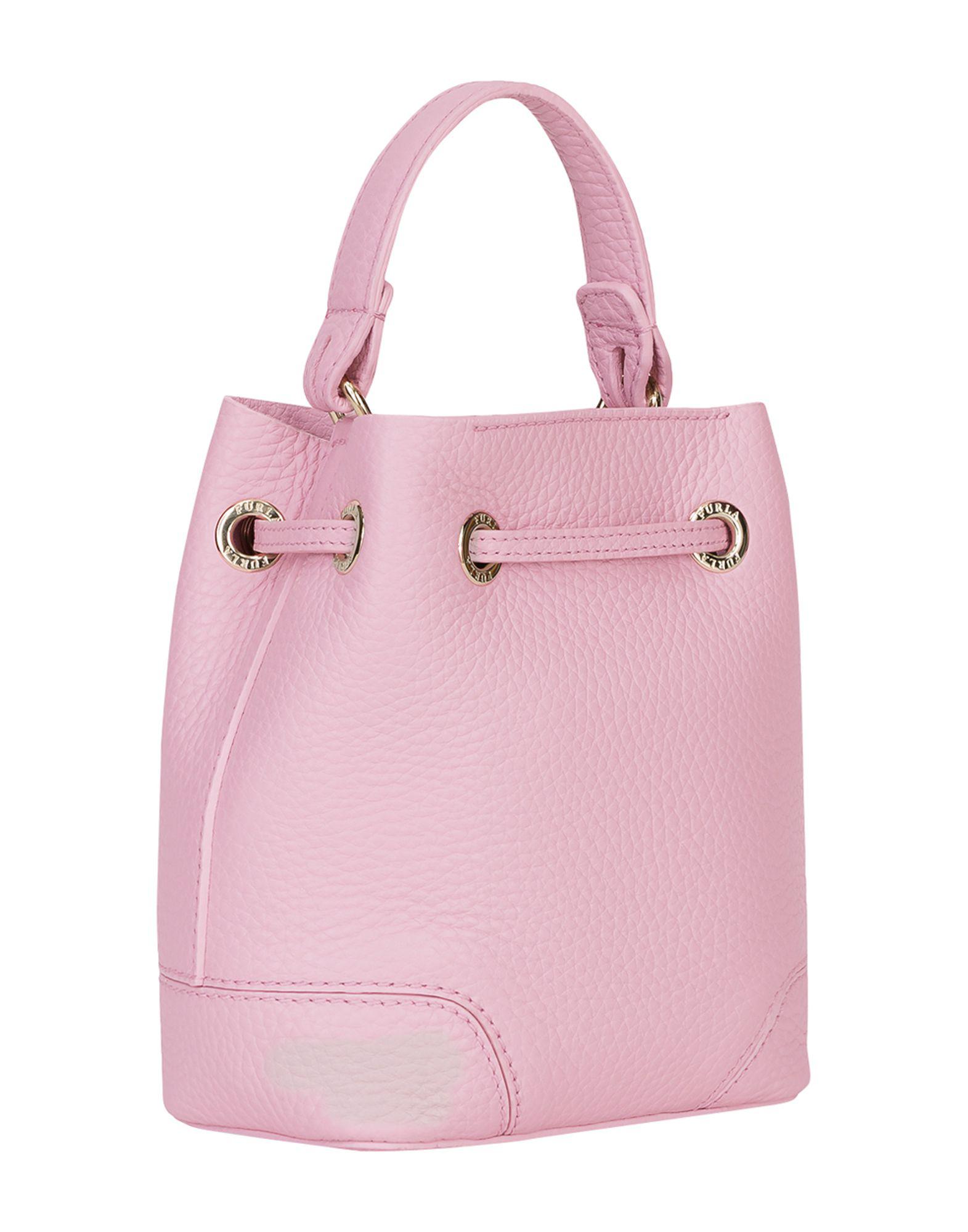 Furla Leather Handbag in Pink - Lyst