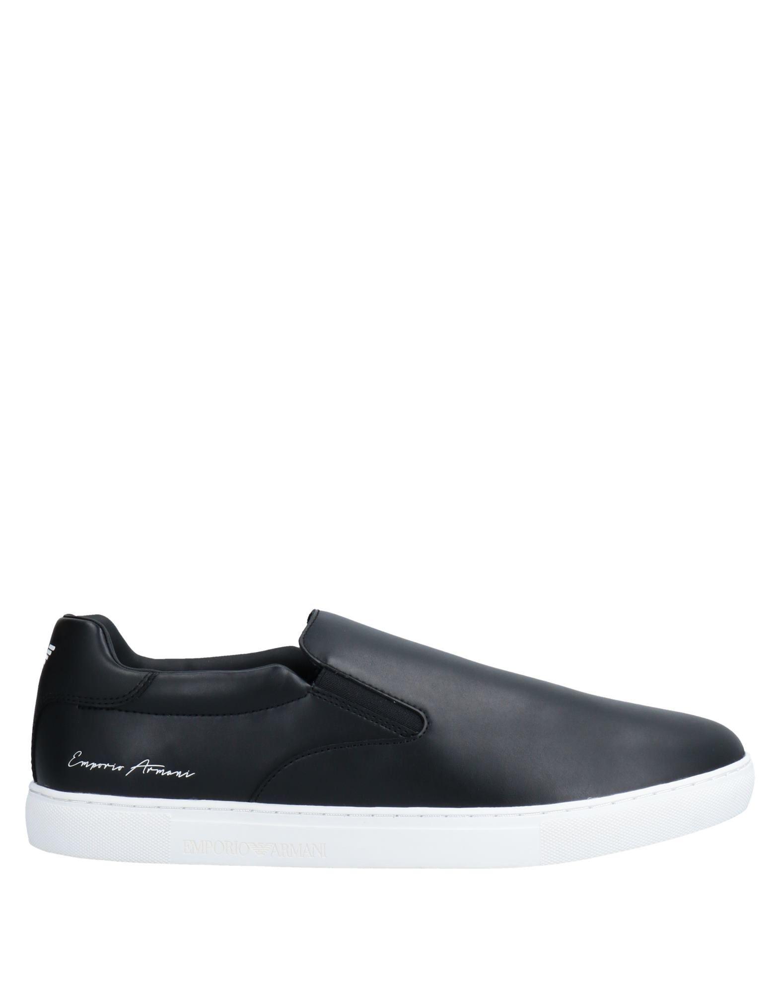 black armani trainers